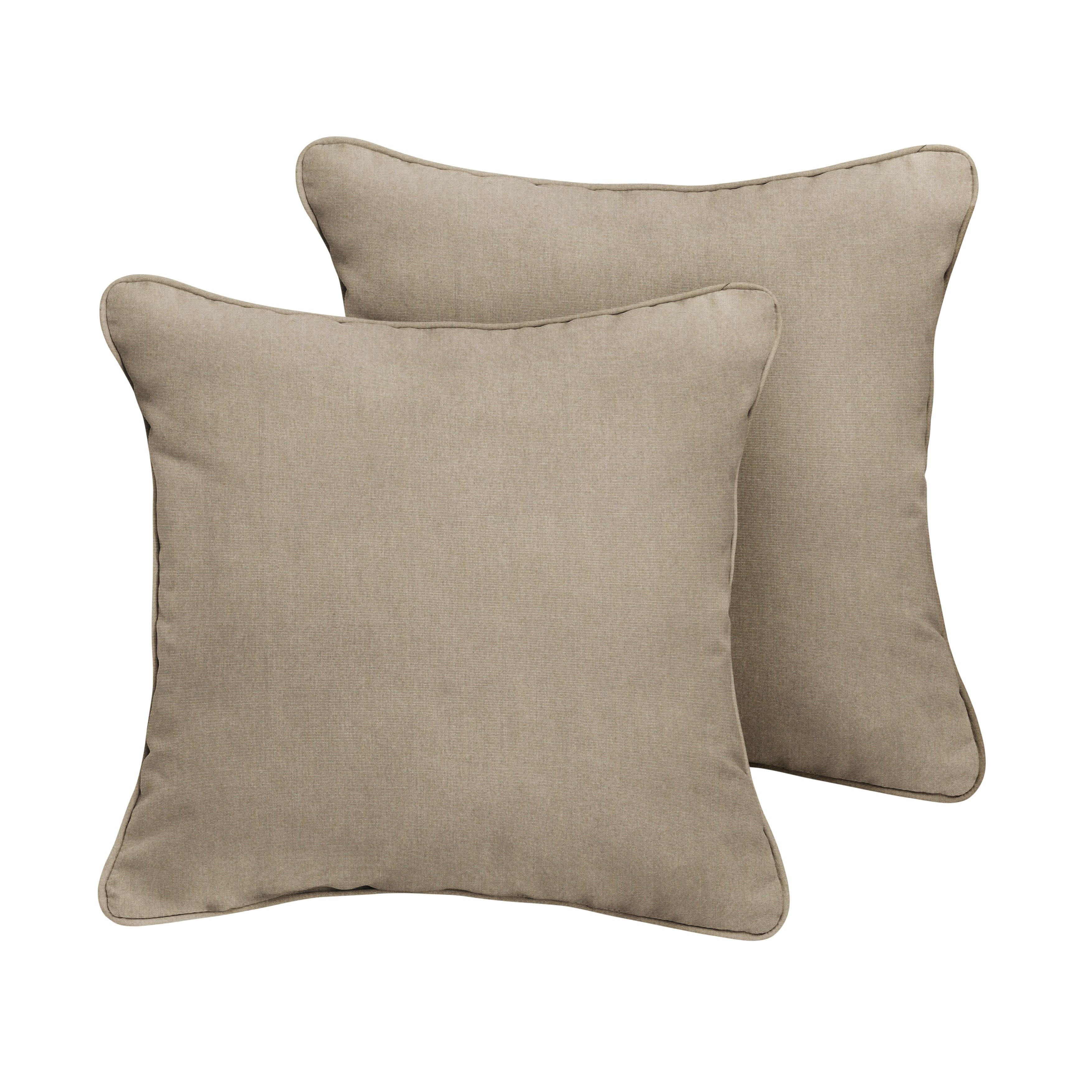 Sunbrella Square Corded Pillow (Set of 2) - Sorra Home