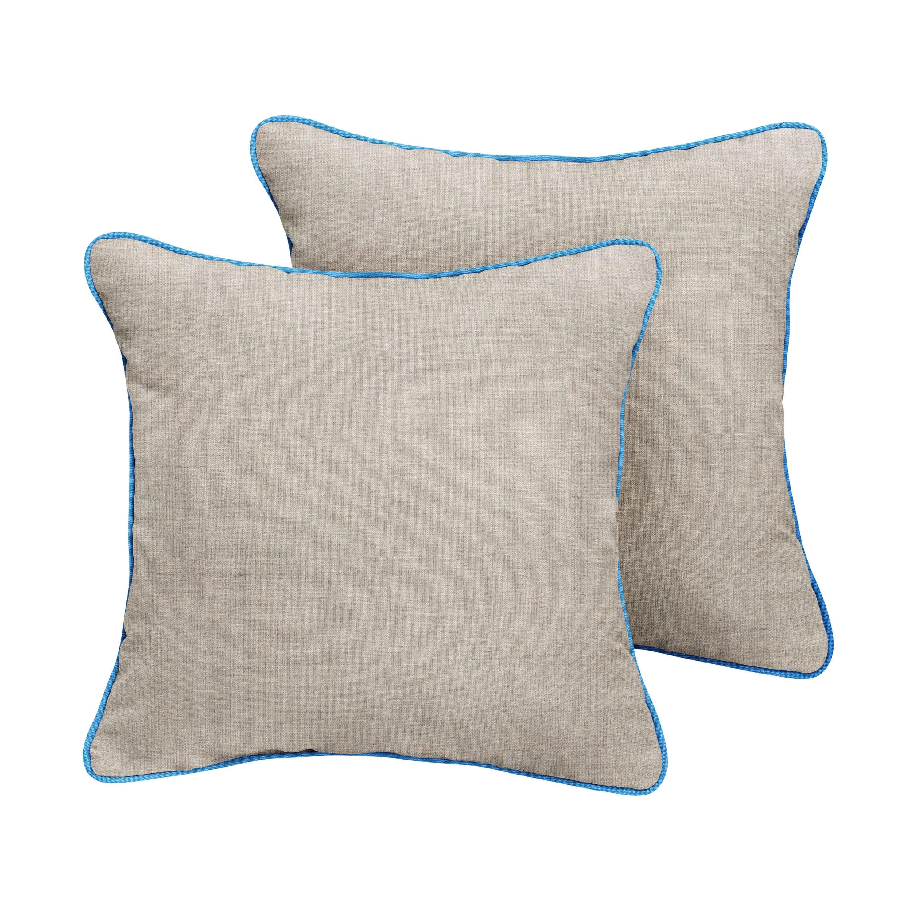 Sunbrella Square Corded Pillow (Set of 2) - Sorra Home