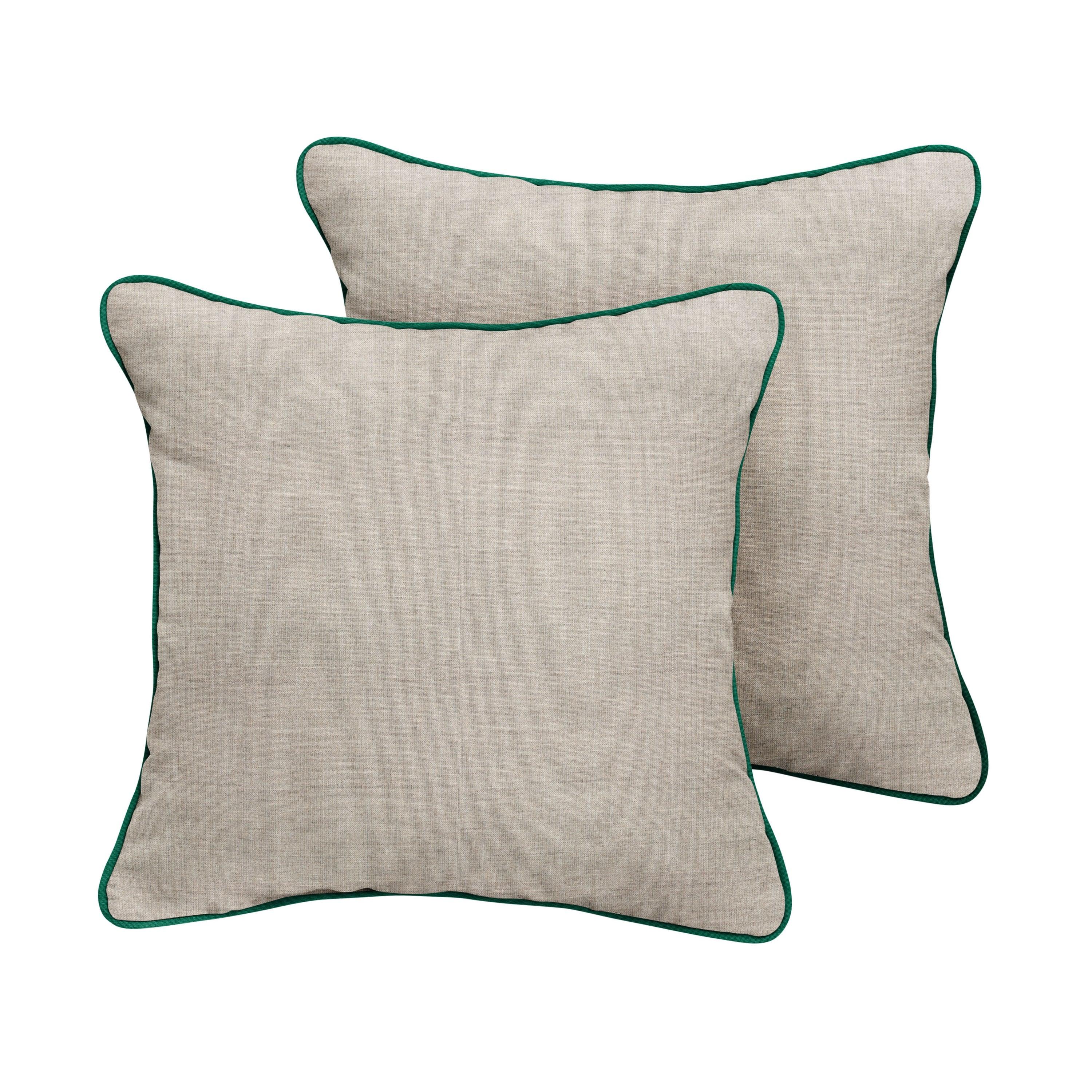 Sunbrella Square Corded Pillow (Set of 2) - Sorra Home