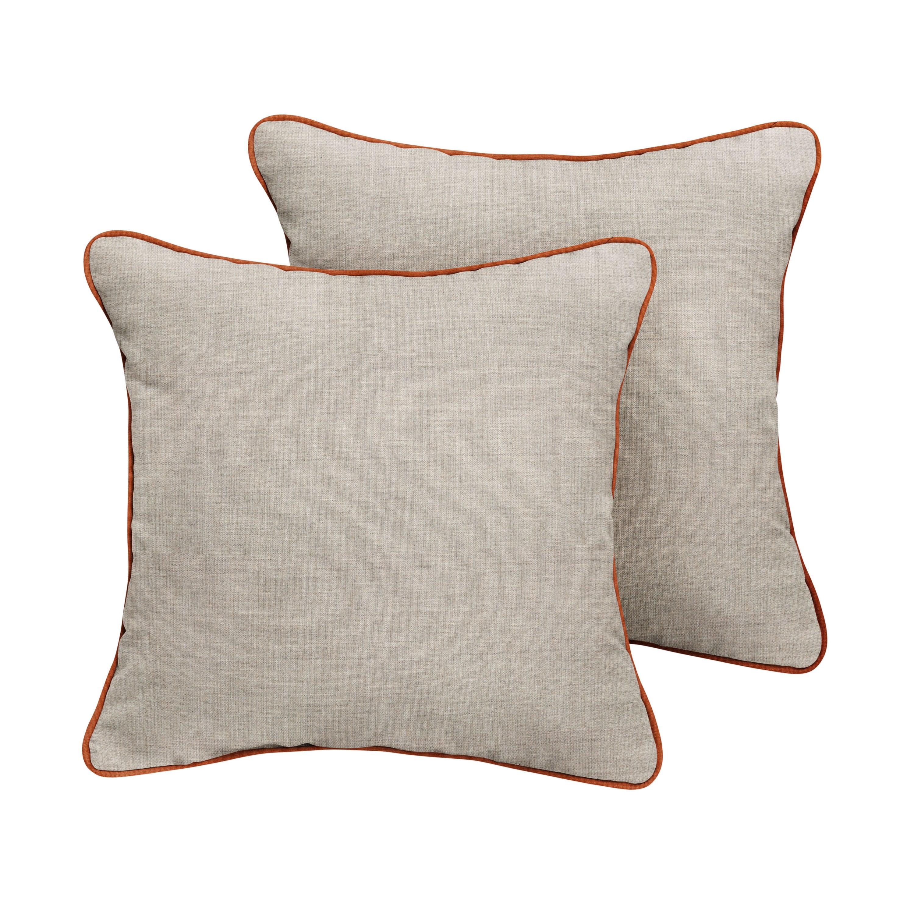 Sunbrella Square Corded Pillow (Set of 2) - Sorra Home