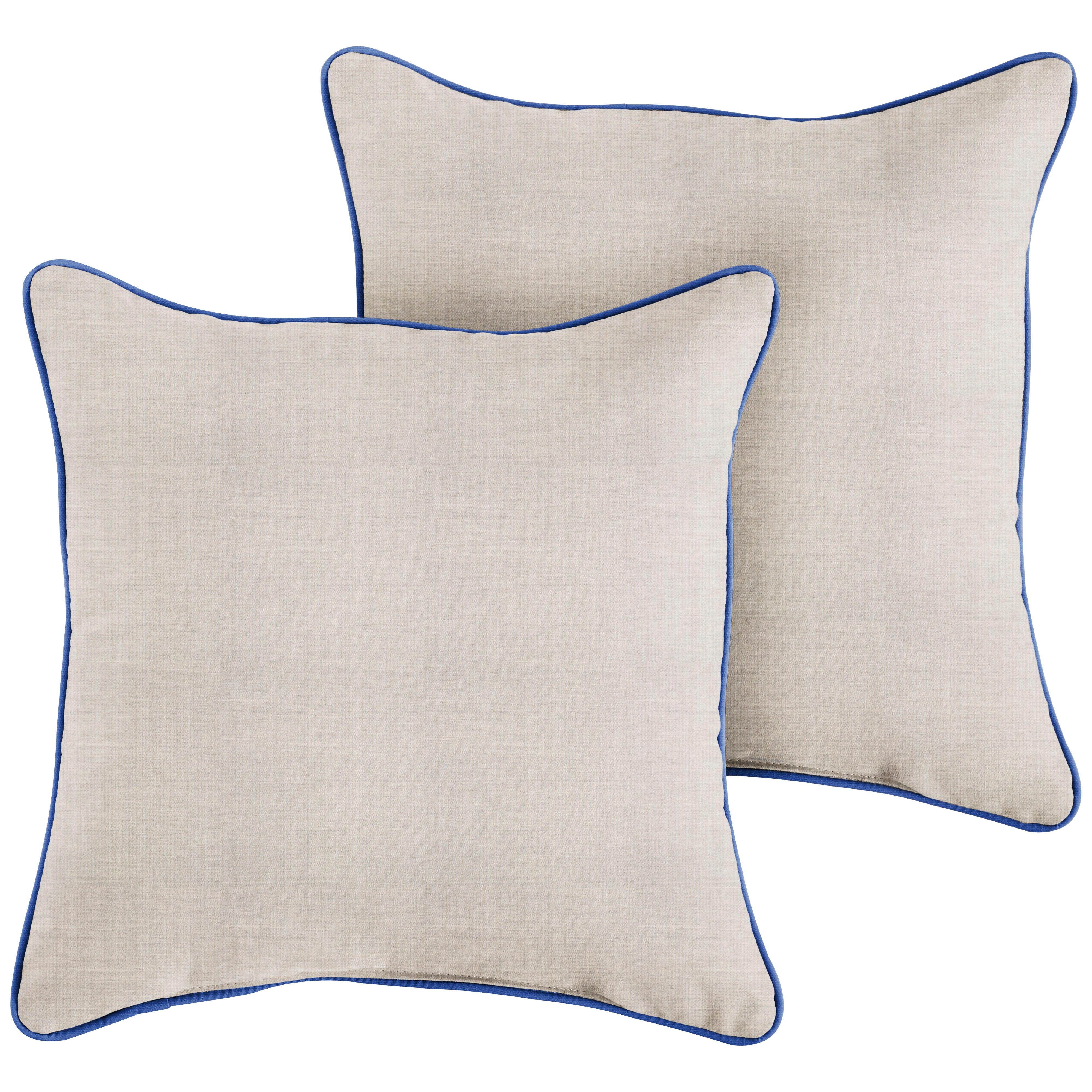 Sunbrella Square Corded Pillow (Set of 2) - Sorra Home
