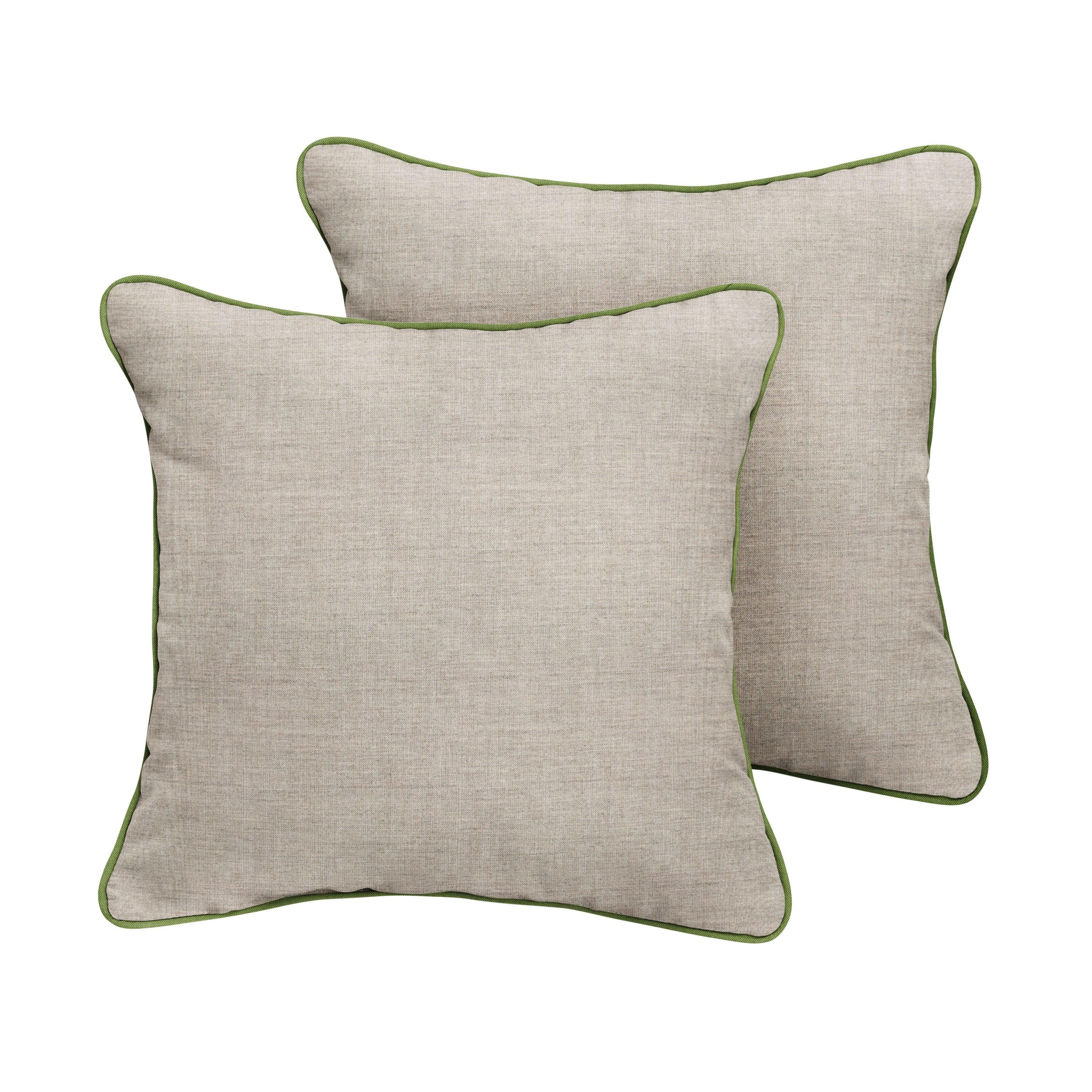 Sunbrella Square Corded Pillow (Set of 2) - Sorra Home