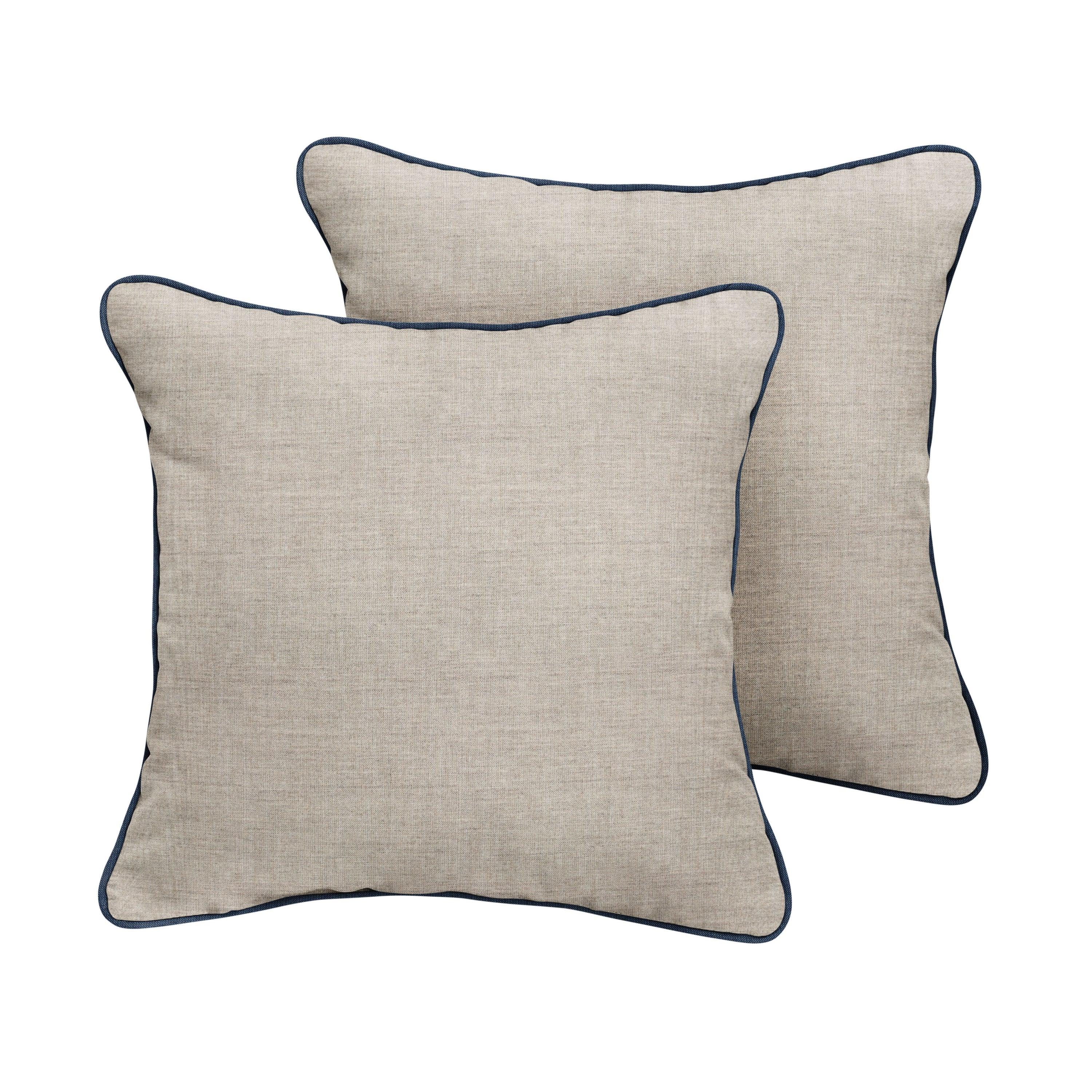 Sunbrella Square Corded Pillow (Set of 2) - Sorra Home
