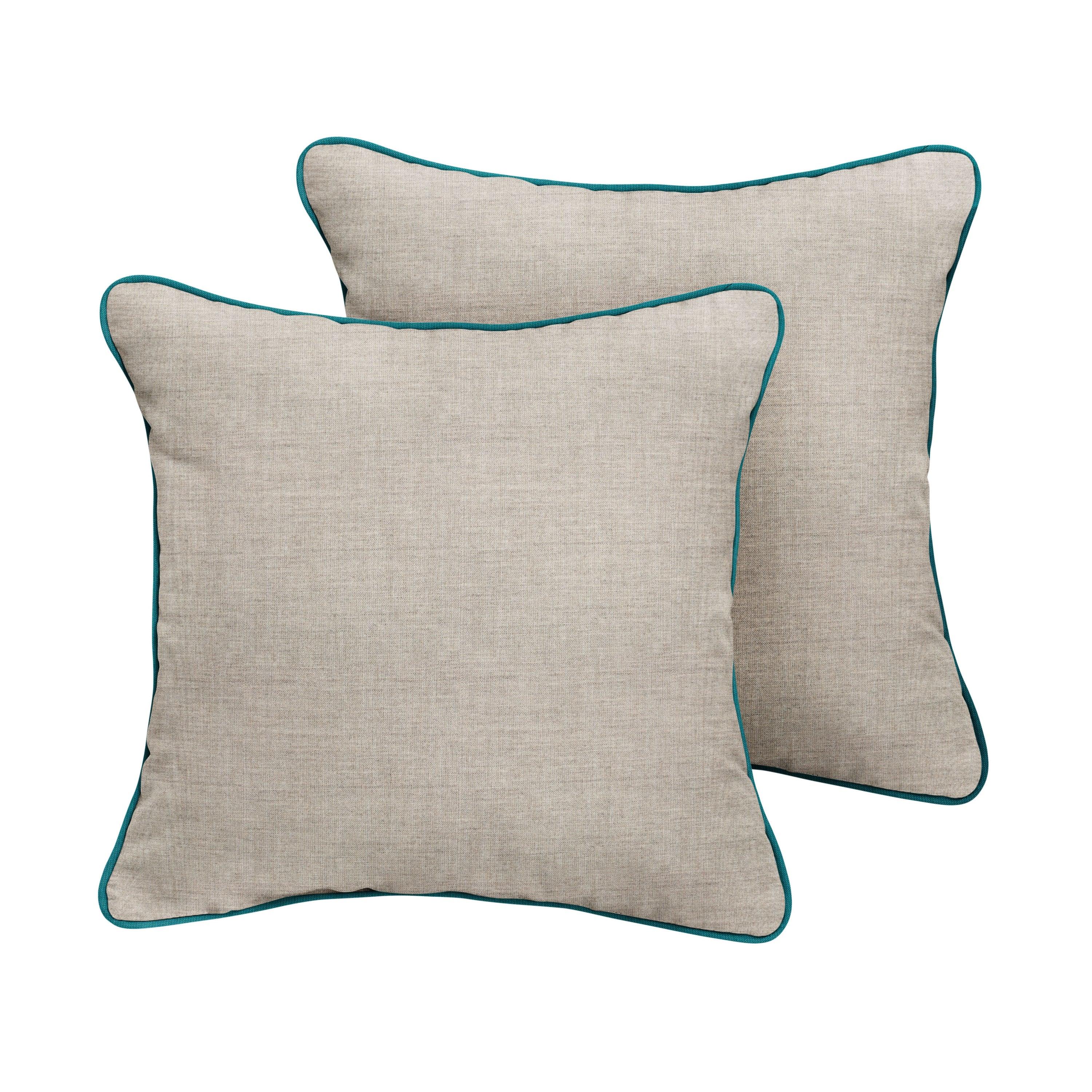 Sunbrella Square Corded Pillow (Set of 2) - Sorra Home