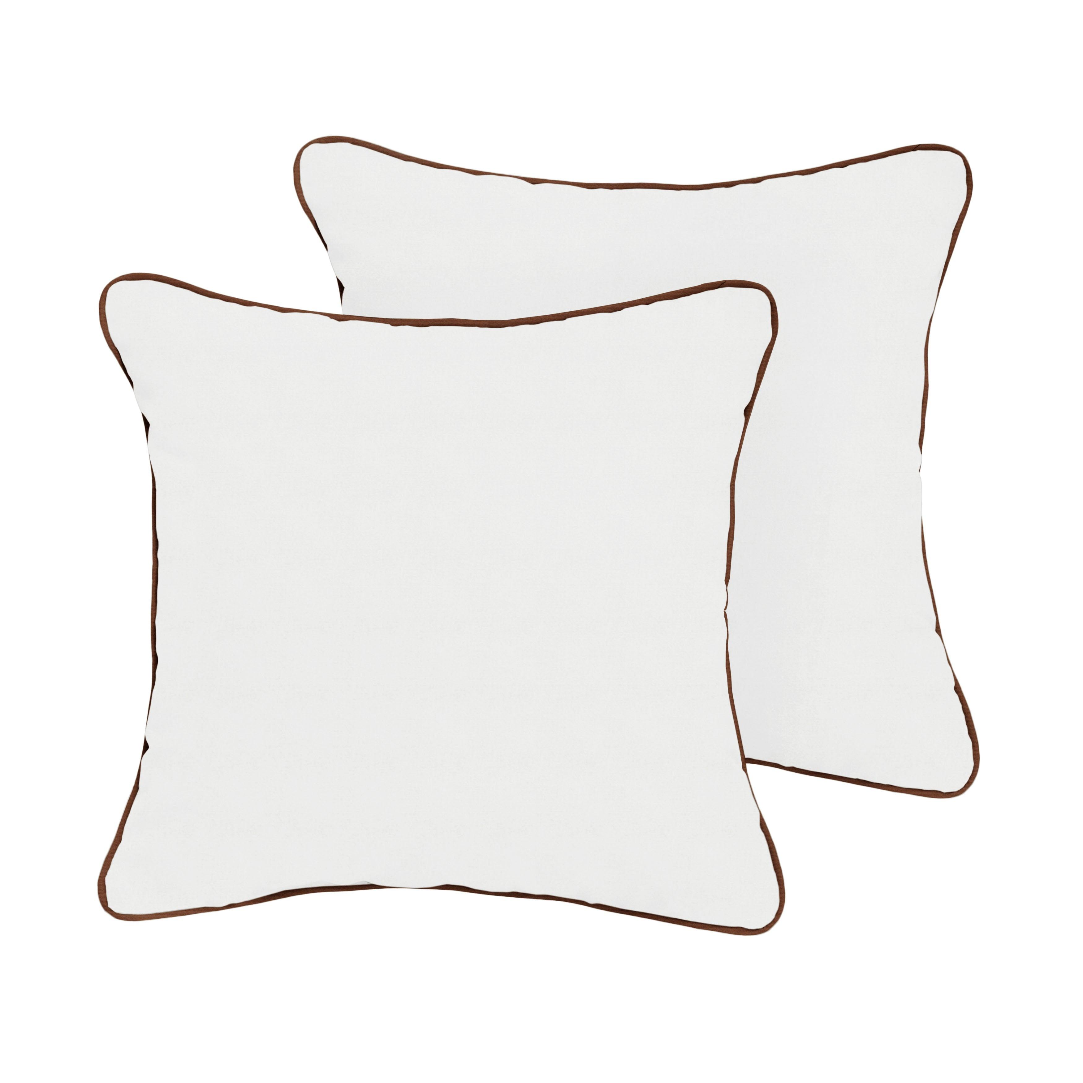 Sunbrella Square Corded Pillow (Set of 2) - Sorra Home