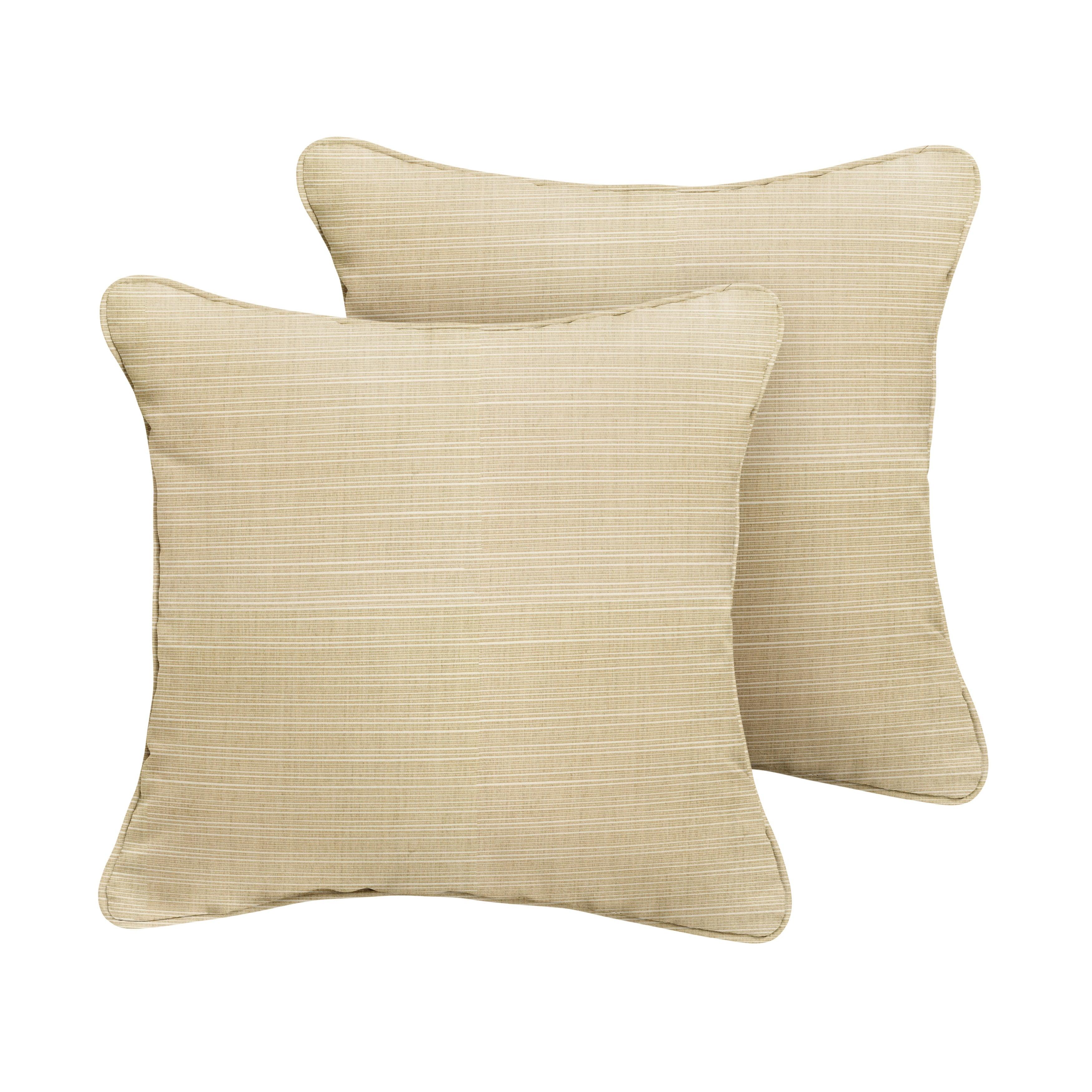 Sunbrella Square Corded Pillow (Set of 2) - Sorra Home