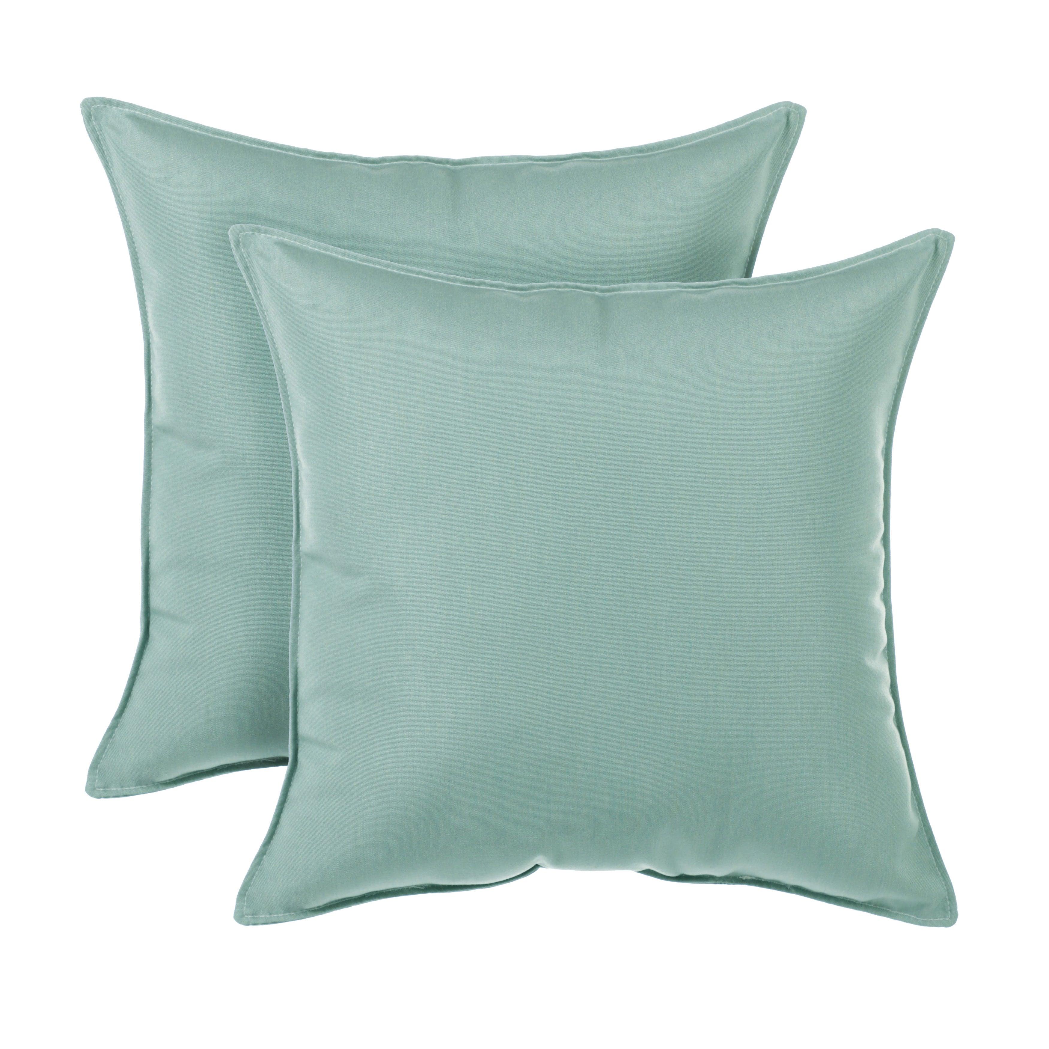 Sunbrella Square Top Stitch Pillow (Set of 2) - Sorra Home