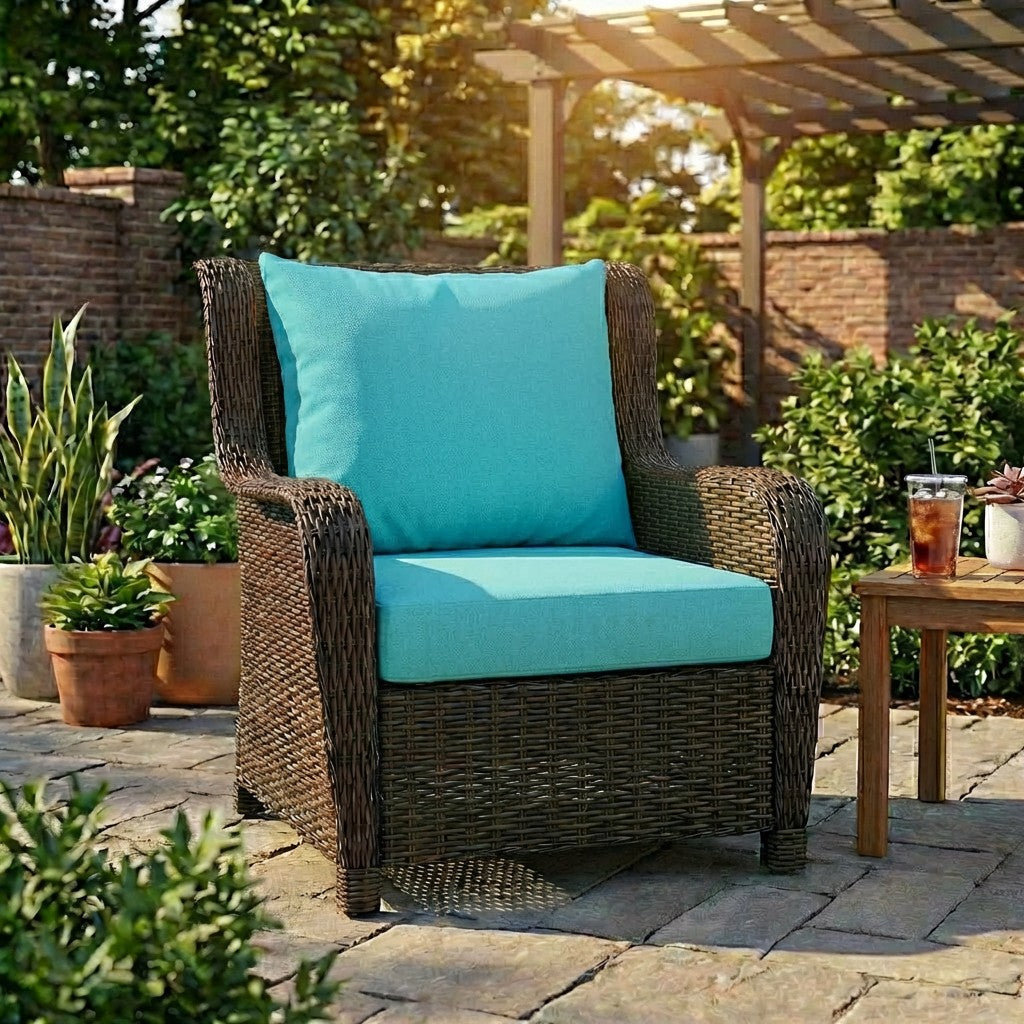 Sunbrella Deep Seating Knife Edge Pillow and Cushion Set