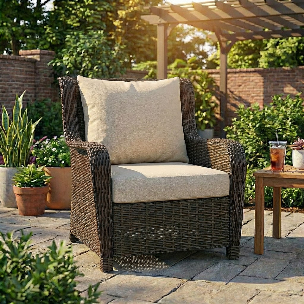 Sunbrella Deep Seating Knife Edge Pillow and Cushion Set