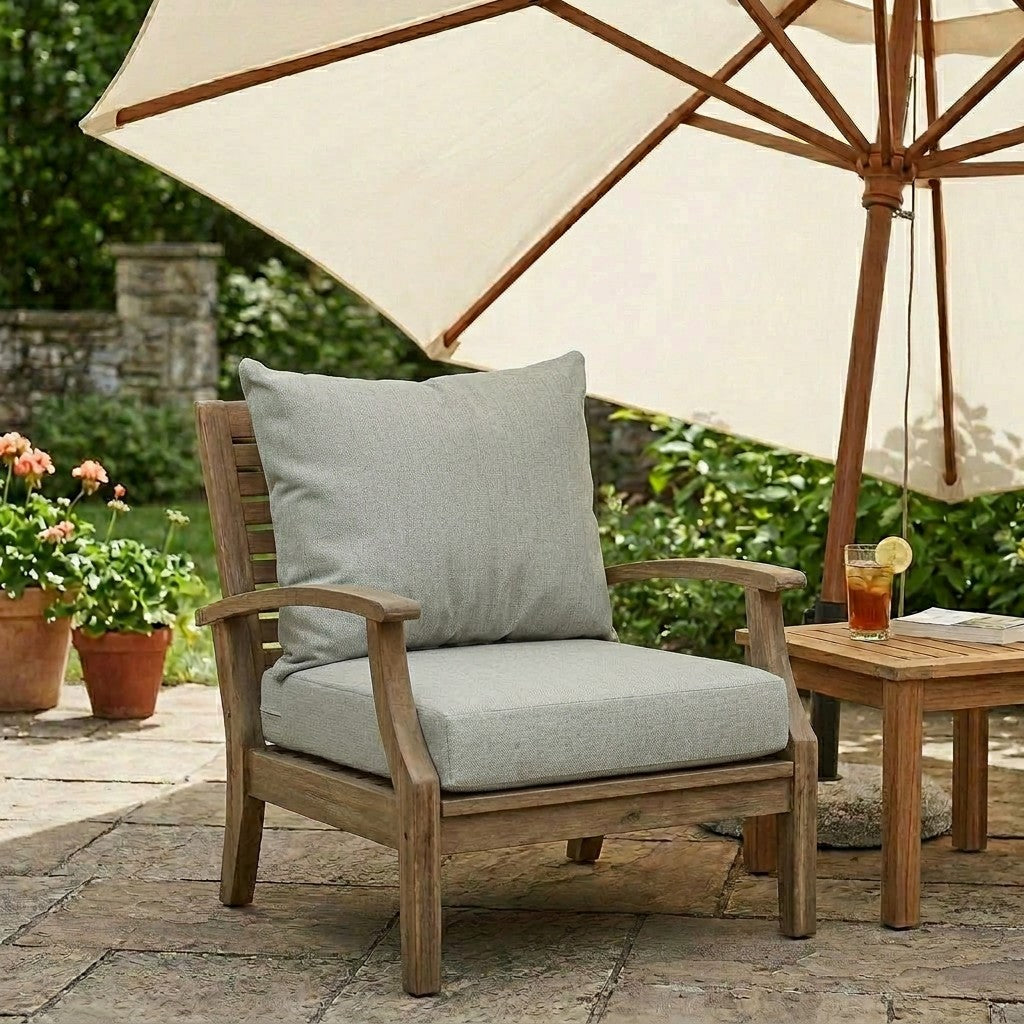 Sunbrella Deep Seating Knife Edge Pillow and Cushion Set