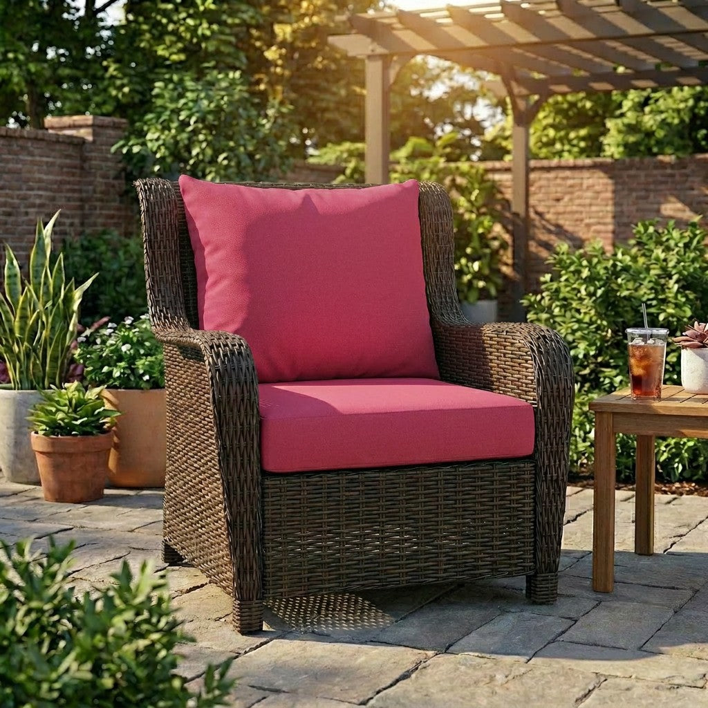Sunbrella Deep Seating Knife Edge Pillow and Cushion Set