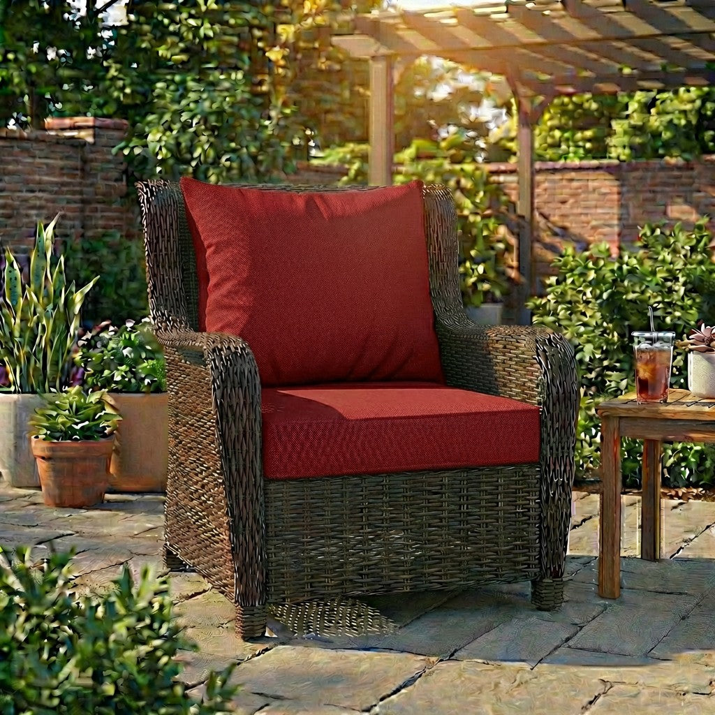 Sunbrella Deep Seating Knife Edge Pillow and Cushion Set