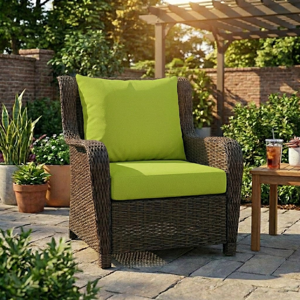 Sunbrella Deep Seating Knife Edge Pillow and Cushion Set