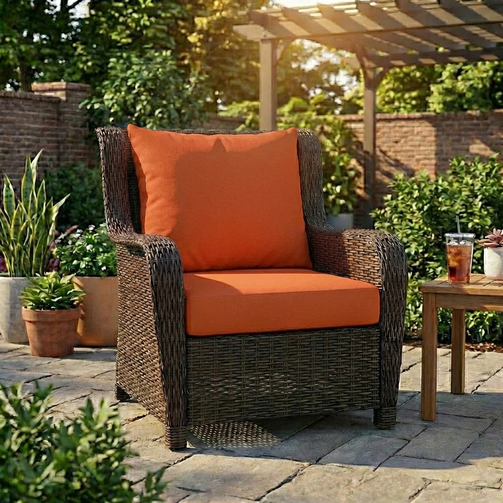 Sunbrella Deep Seating Knife Edge Pillow and Cushion Set