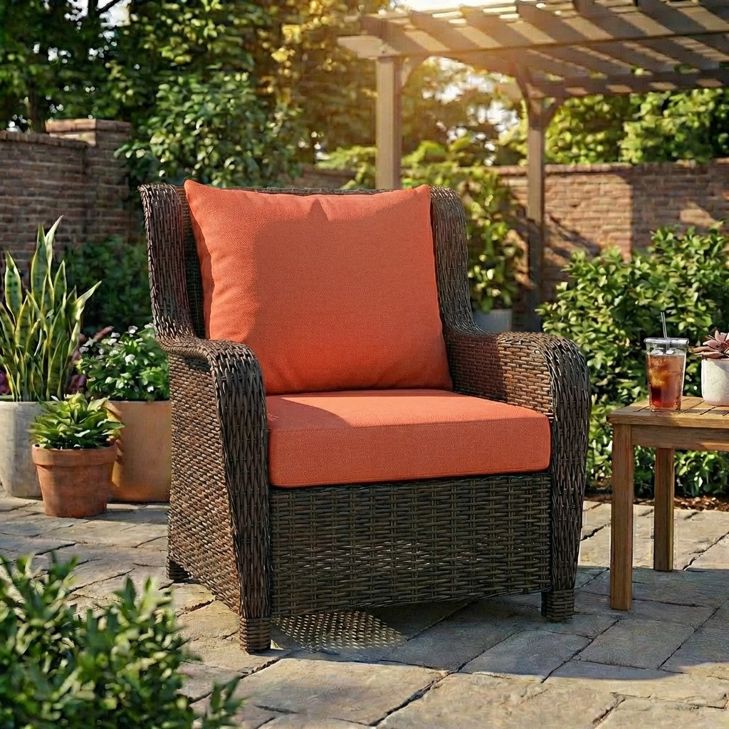 Sunbrella Deep Seating Knife Edge Pillow and Cushion Set