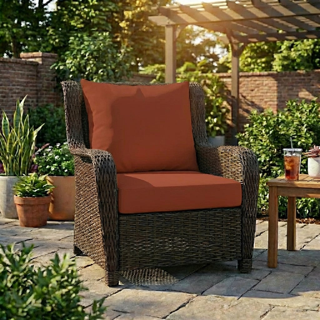 Sunbrella Deep Seating Knife Edge Pillow and Cushion Set