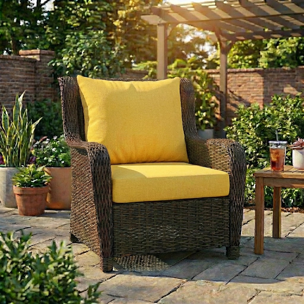 Sunbrella Deep Seating Knife Edge Pillow and Cushion Set