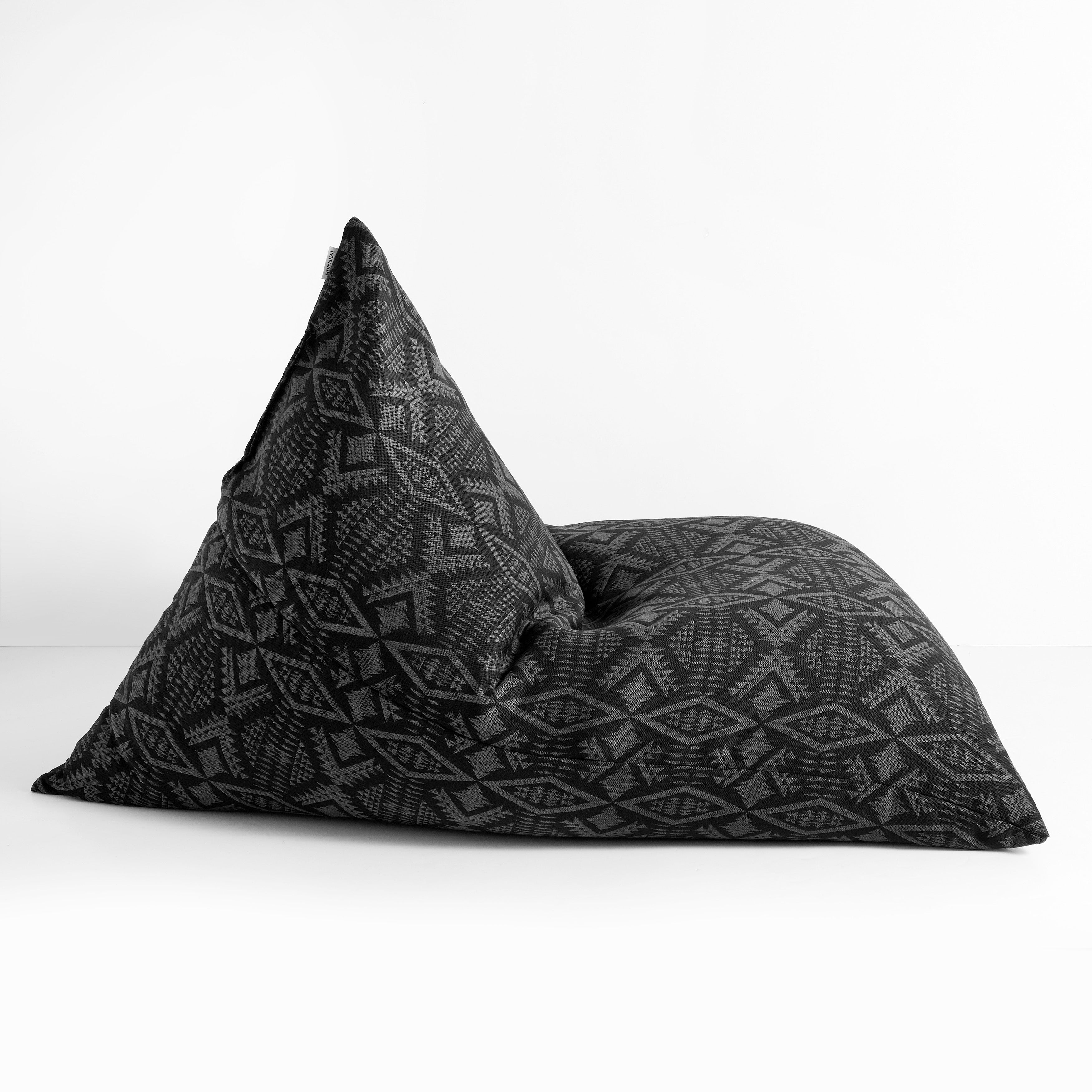 Sunbrella Pendleton Rectangle Outdoor Bean Lounger - Diamond River Char
