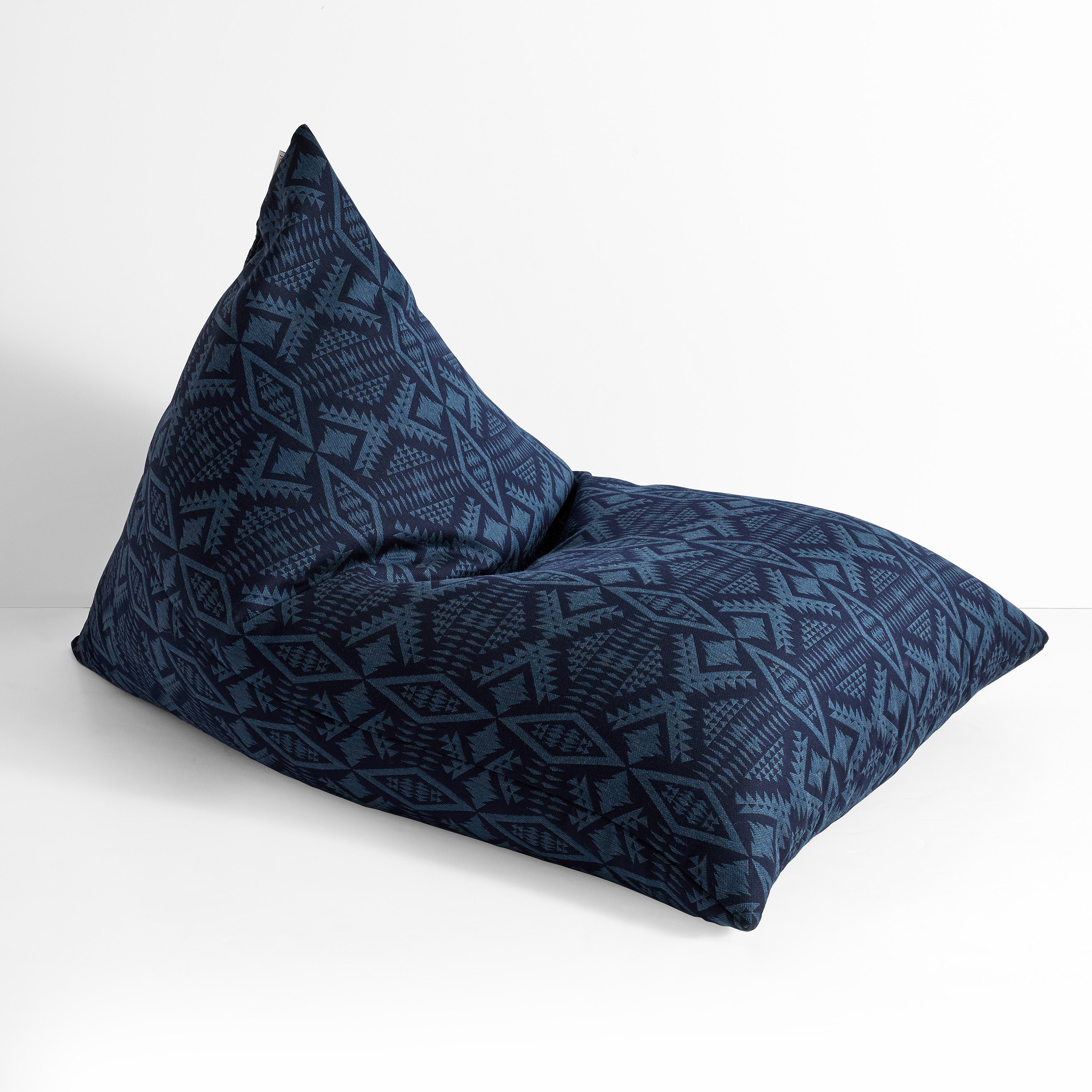 Sunbrella Pendleton Rectangle Outdoor Bean Lounger - Diamond River Midnight