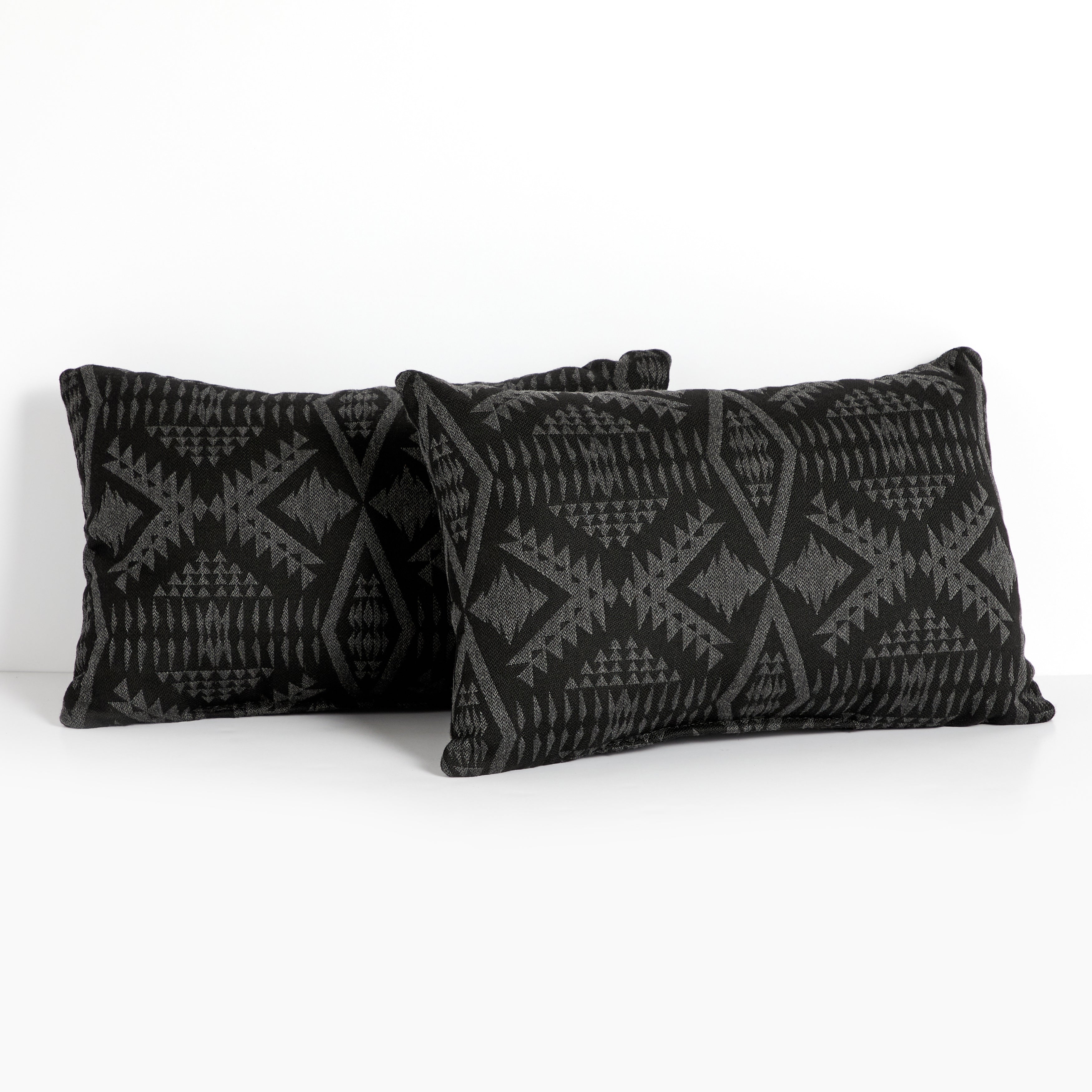 Sunbrella Pendleton Rectangle Outdoor Pillow - Diamond River Char