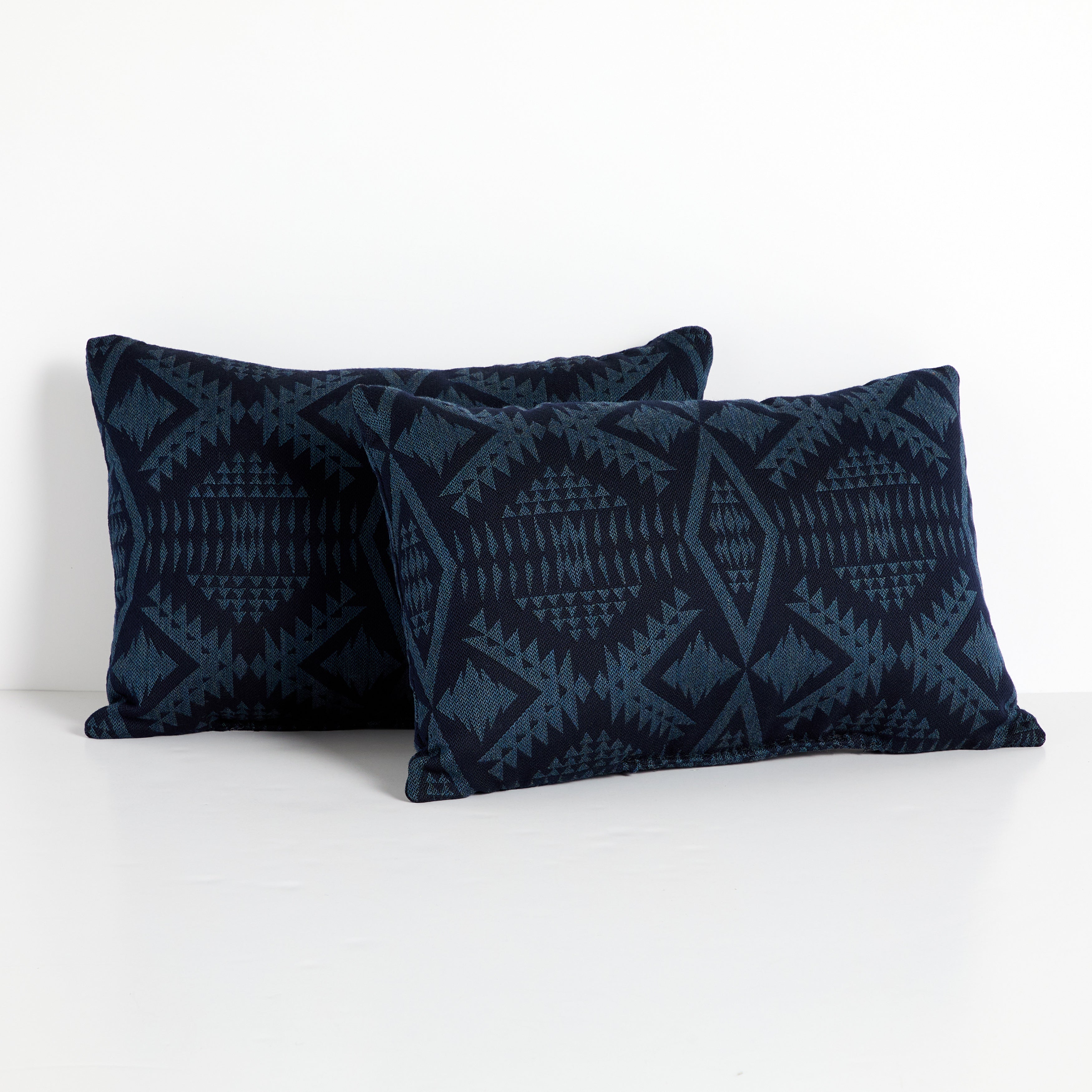 Sunbrella Pendleton Rectangle Outdoor Pillow - Diamond River Midnight