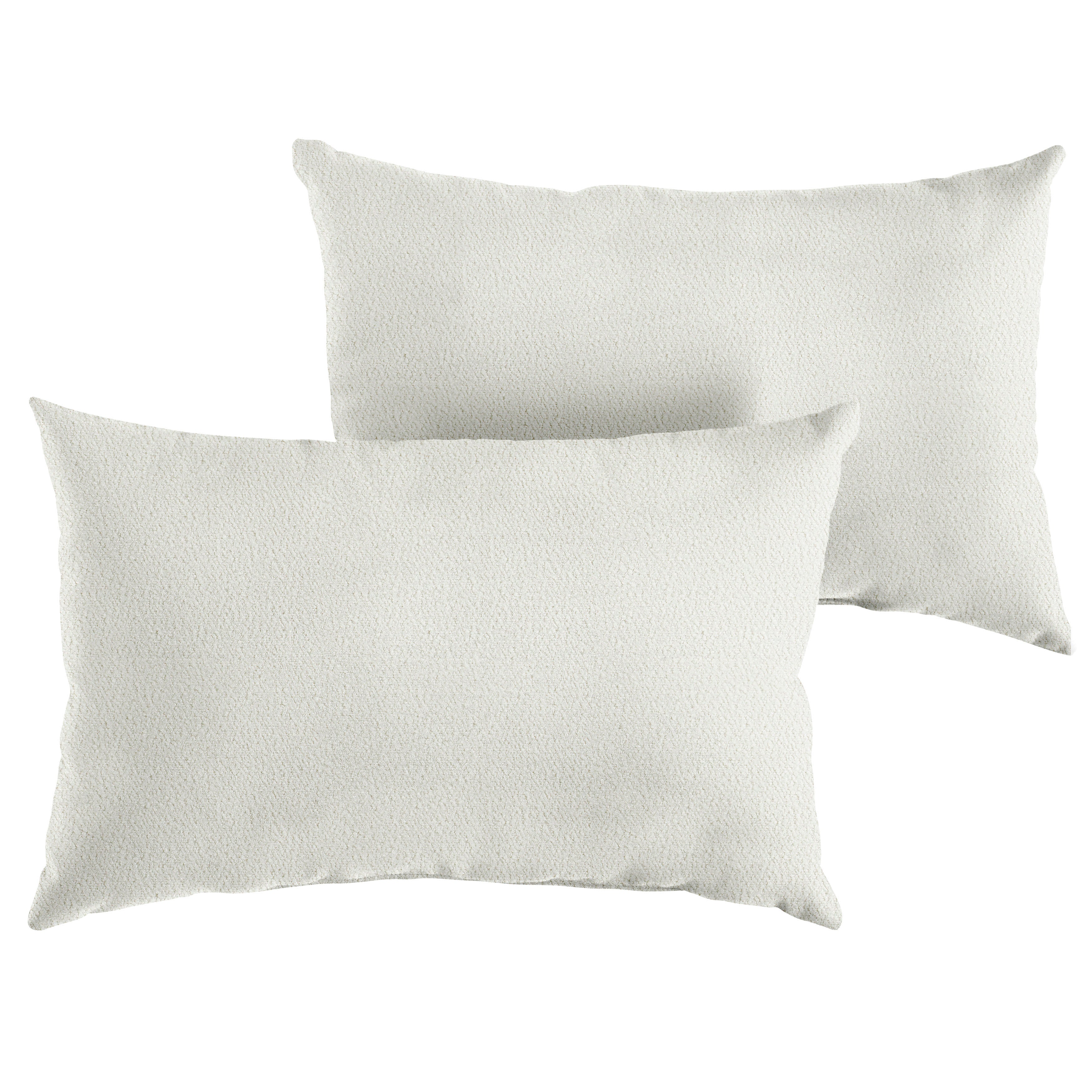 Valdese Weavers Rectangle Outdoor Pillow - Harborside Snow, 13 in H x 20 in W x 6 in D