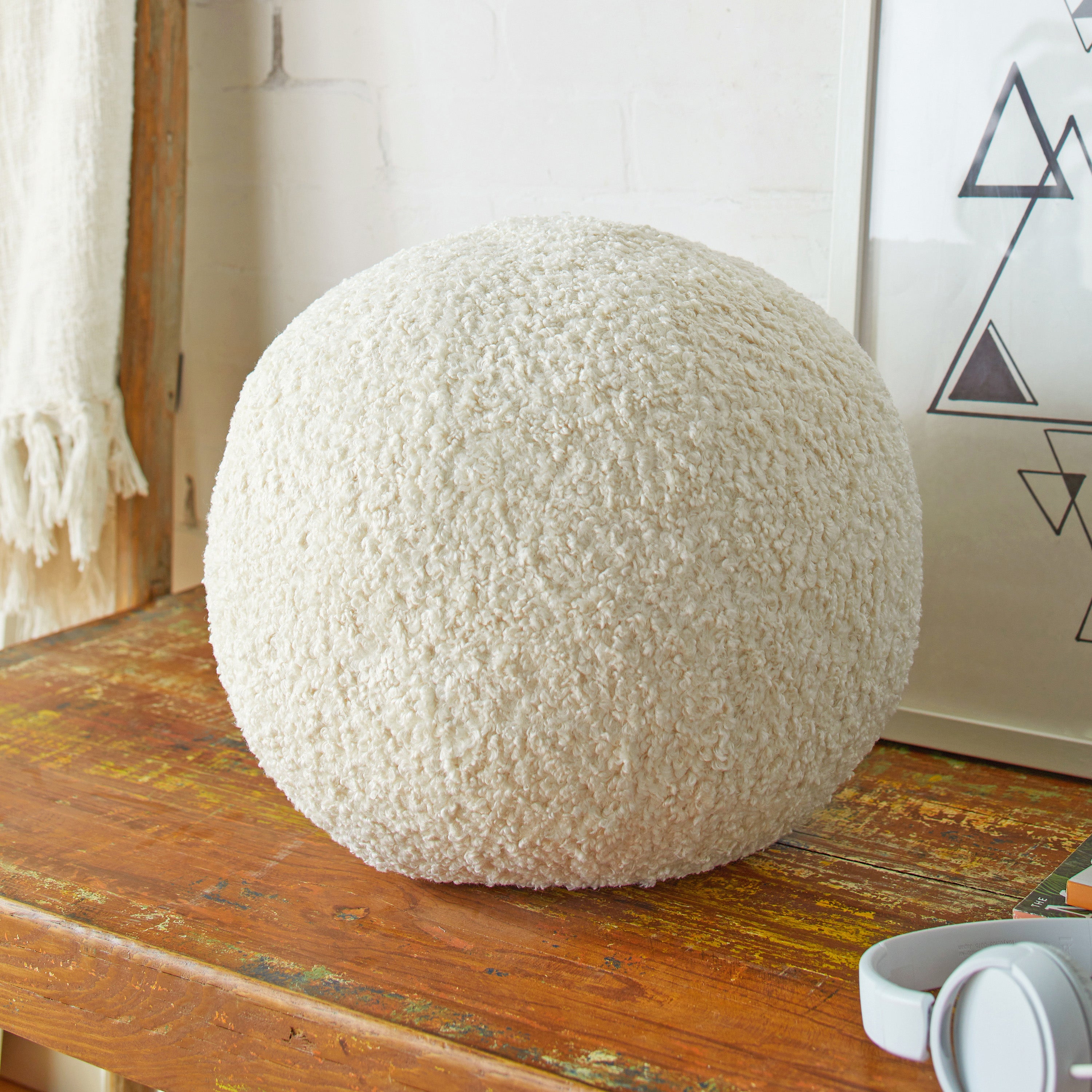 Round Zazzle Indoor Ball Pillow
