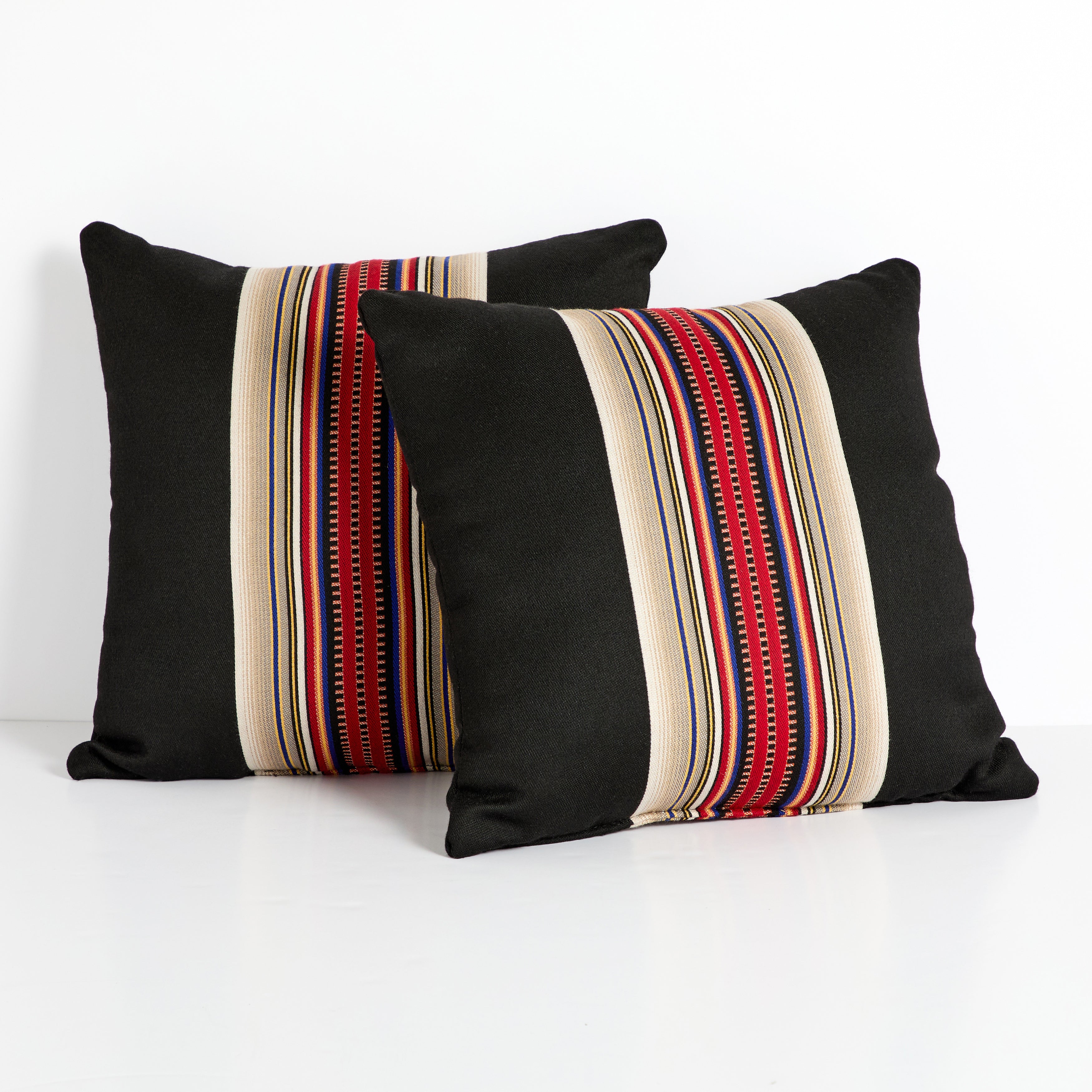 Sunbrella Pendleton Square Outdoor Pillow - Acadia Park Blackwoods - 18 x 18 in