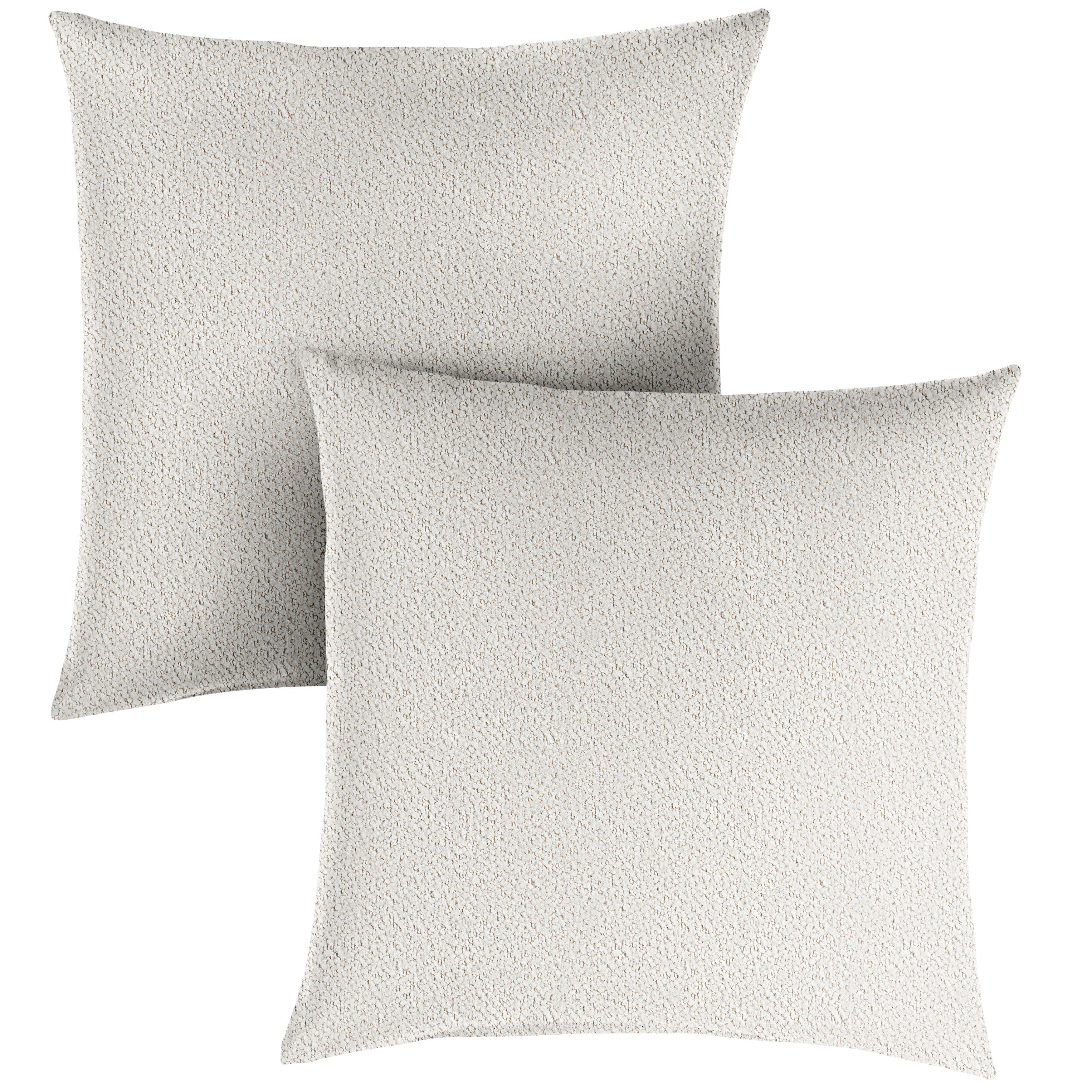 Valdese Weavers Square Outdoor Pillow - Harborside Ivory, 24 in H x 24 in W x 6 in D