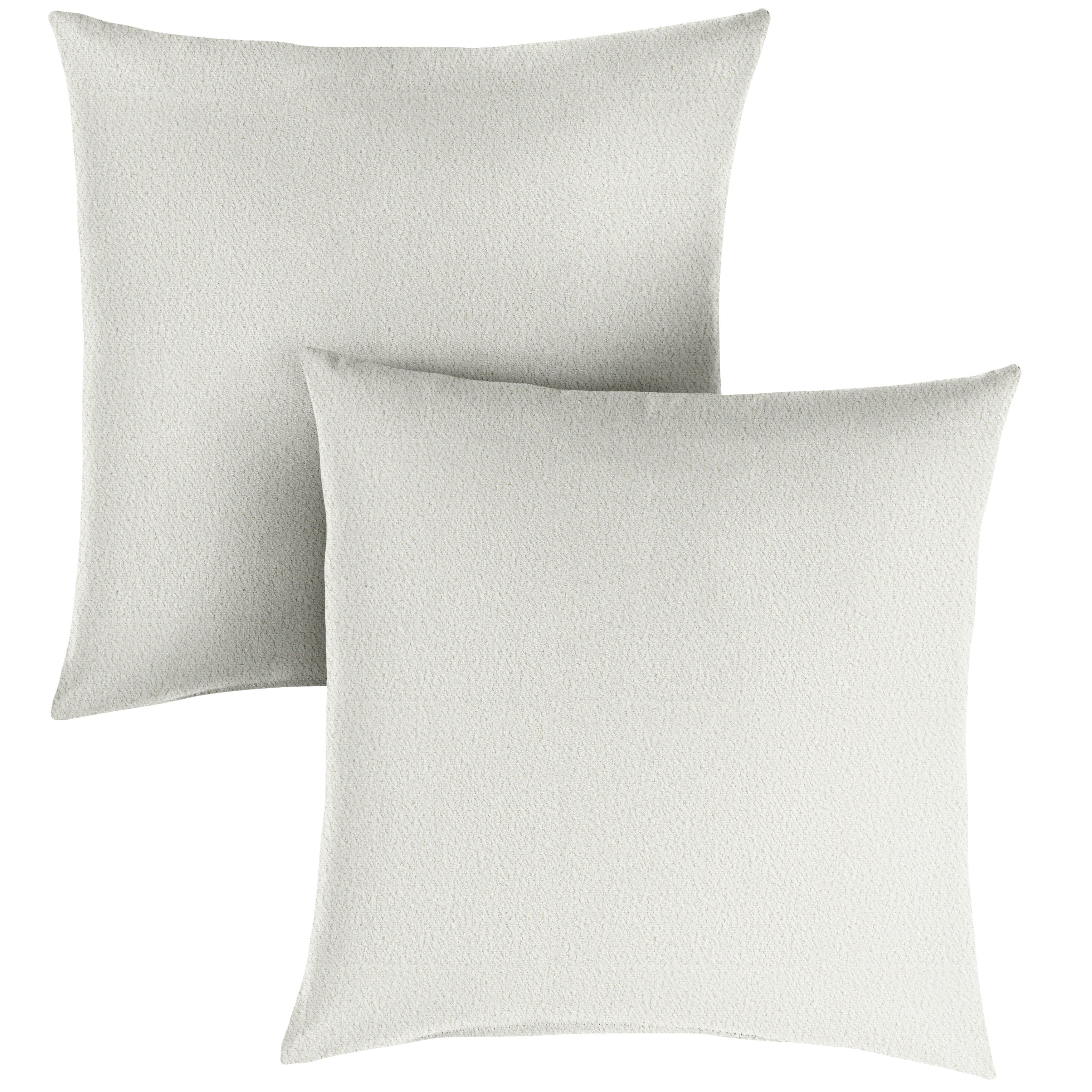 Valdese Weavers Square Outdoor Pillow - Harborside Snow, 24 in H x 24 in W x 6 in D