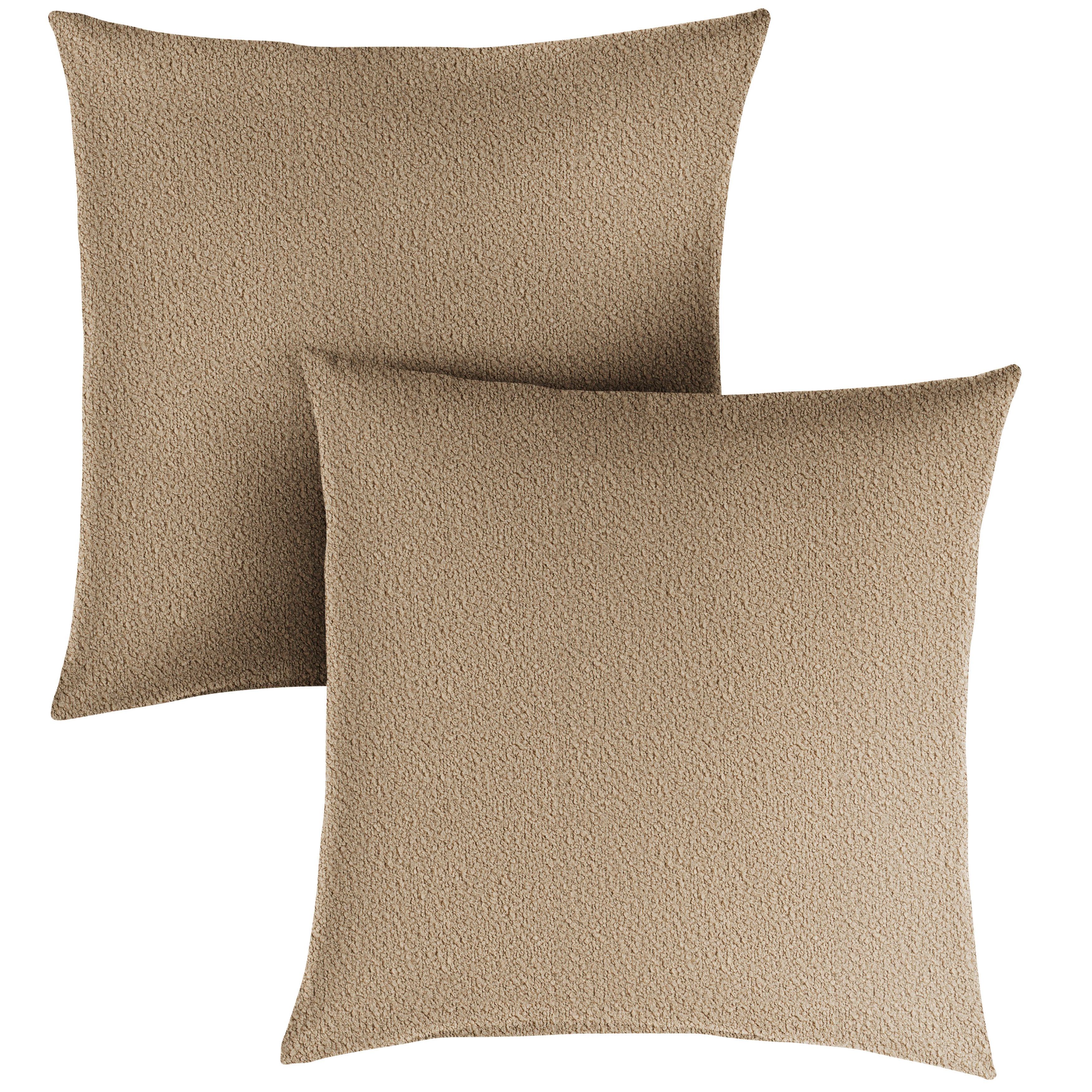Valdese Weavers Square Outdoor Pillow - Harborside Wheat, 24 in H x 24 in W x 6 in D