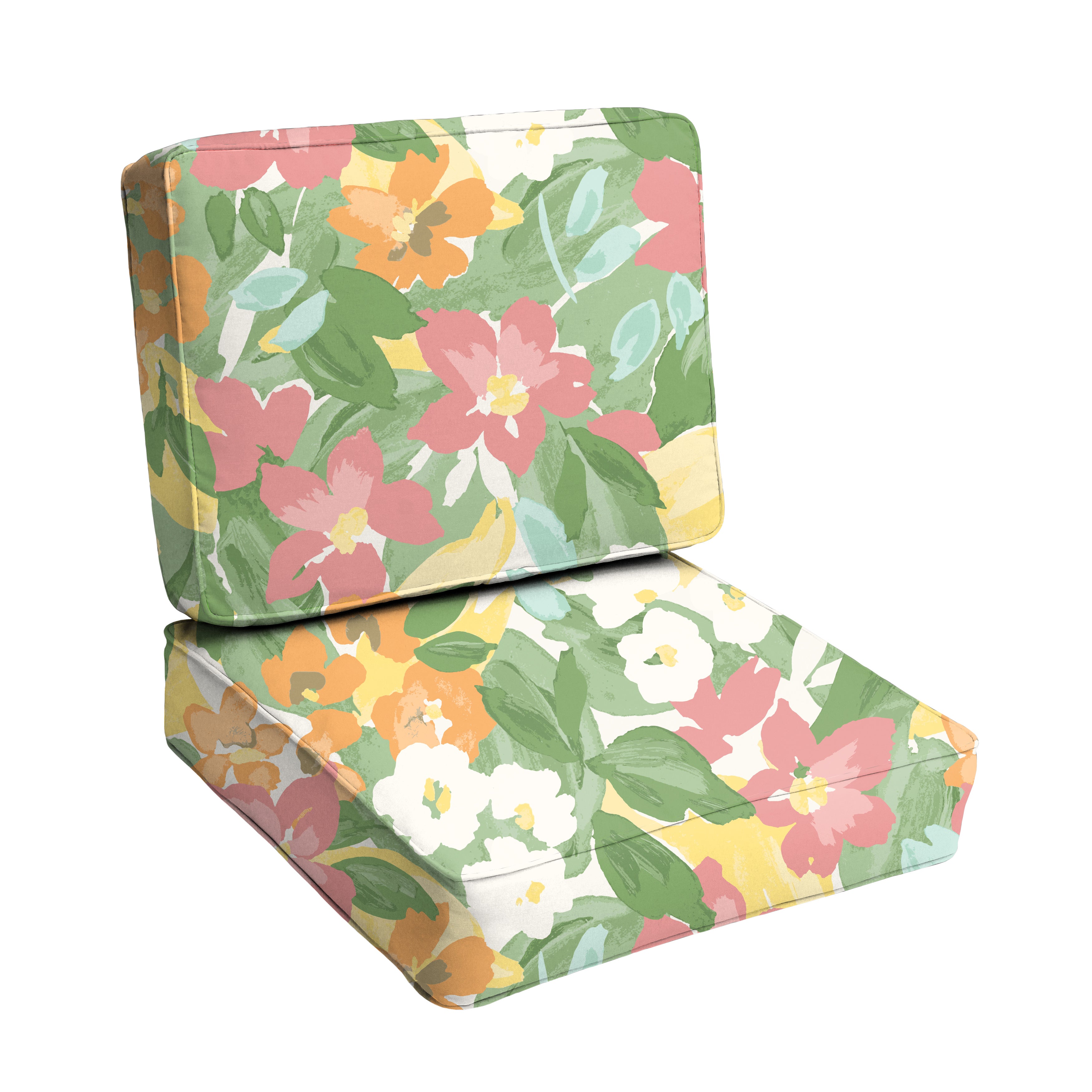 Printed Indoor/Outdoor Deep Seating Cushion Set