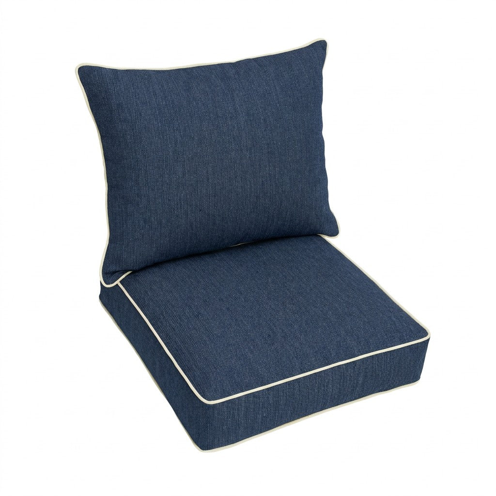 Sunbrella Deep Seating Corded Pillow and Cushion Set - Spectrum