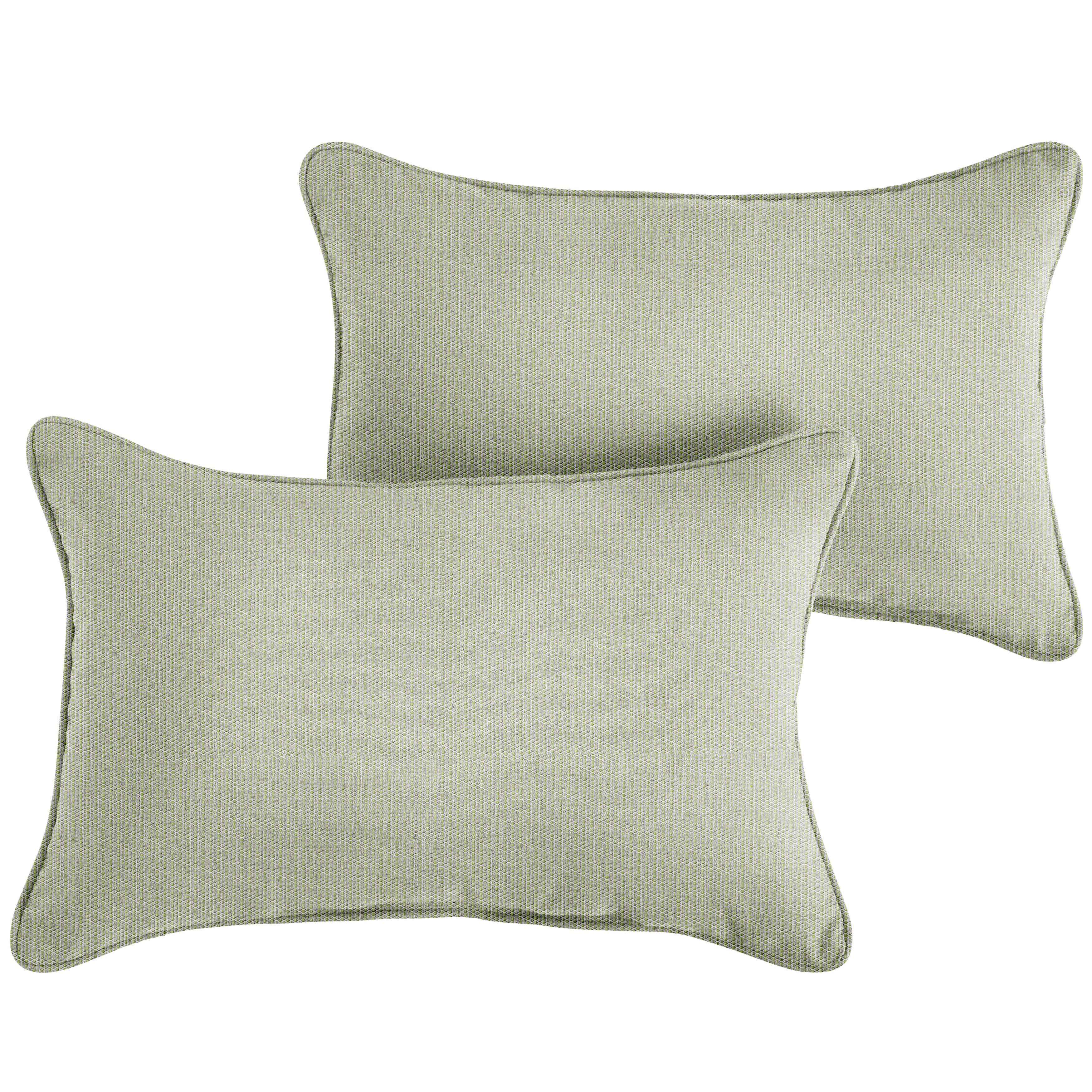 Sunbrella Rectangle Outdoor Pillow - Revive Stem, 16 in H x 26 in W x 6 in D