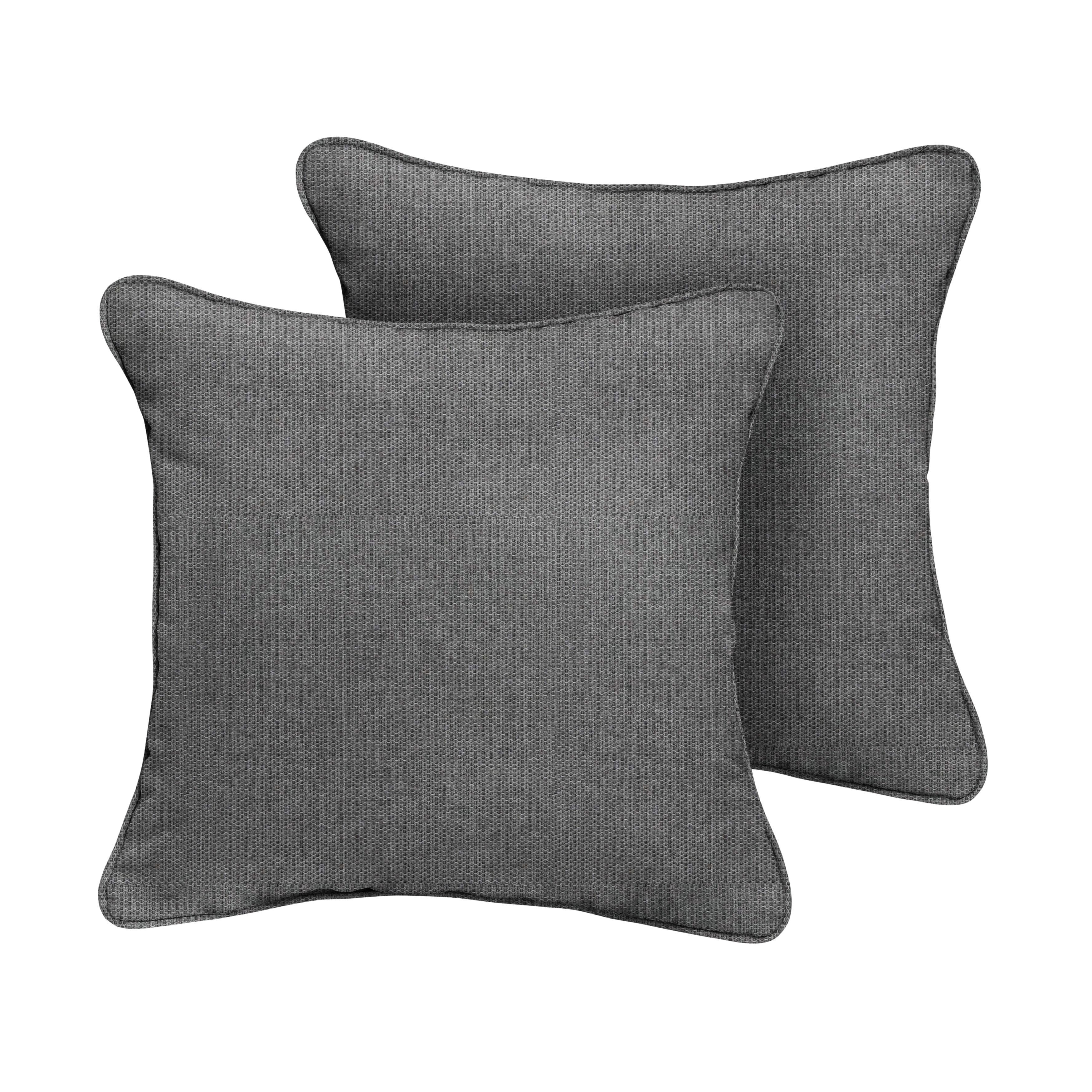 Sunbrella Square Outdoor Pillow - Revive Charcoal - 24 x 24 in