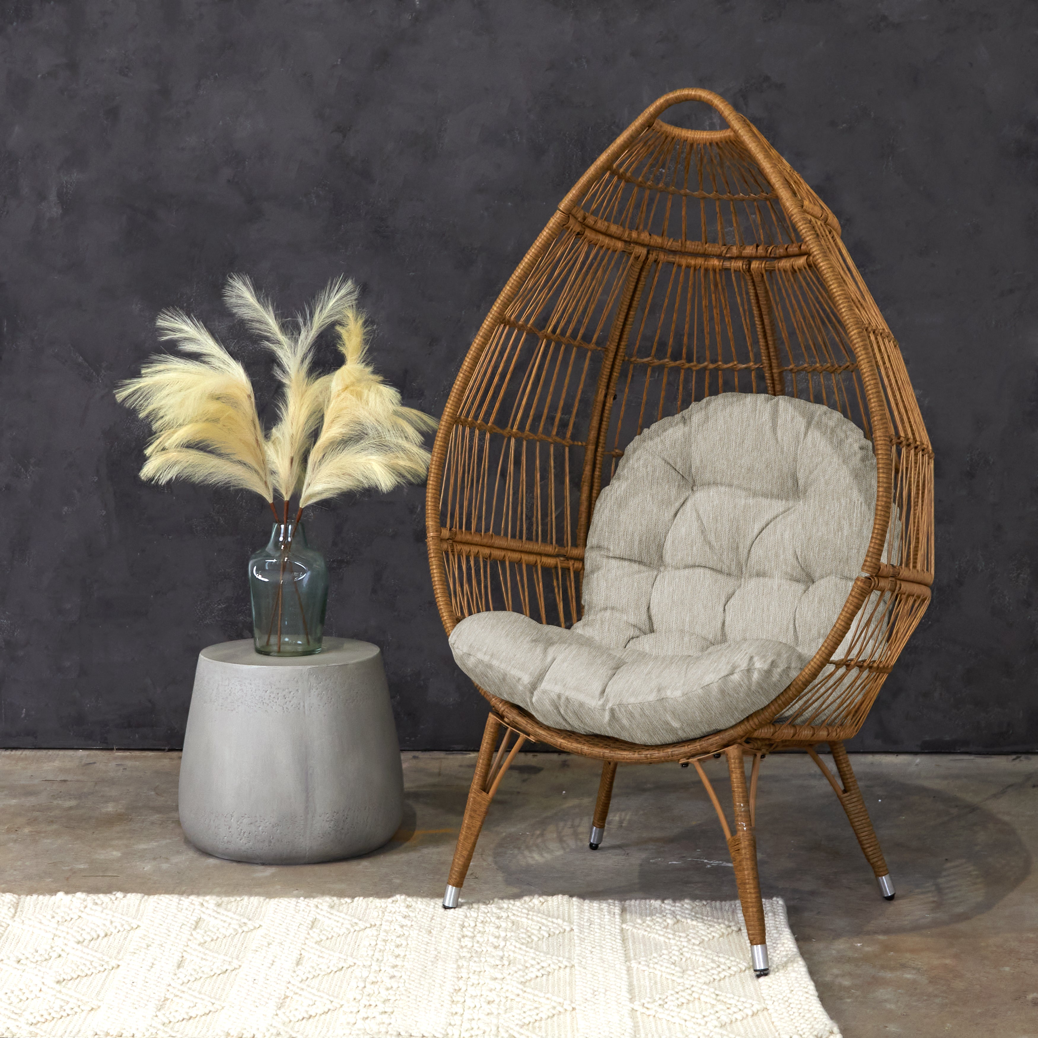 Rectangular Indoor Angel Egg Chair Cushion