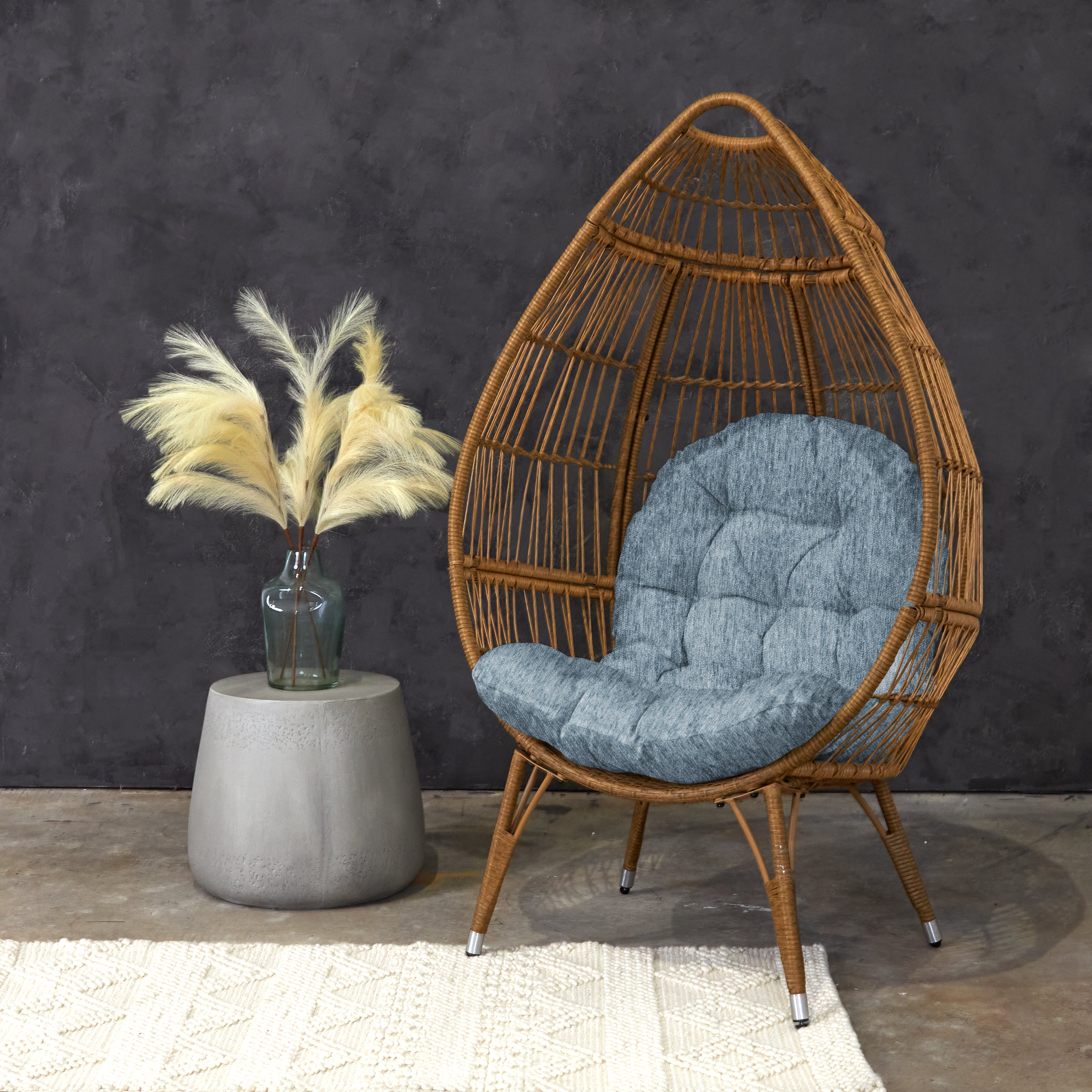 Rectangular Indoor Angel Egg Chair Cushion