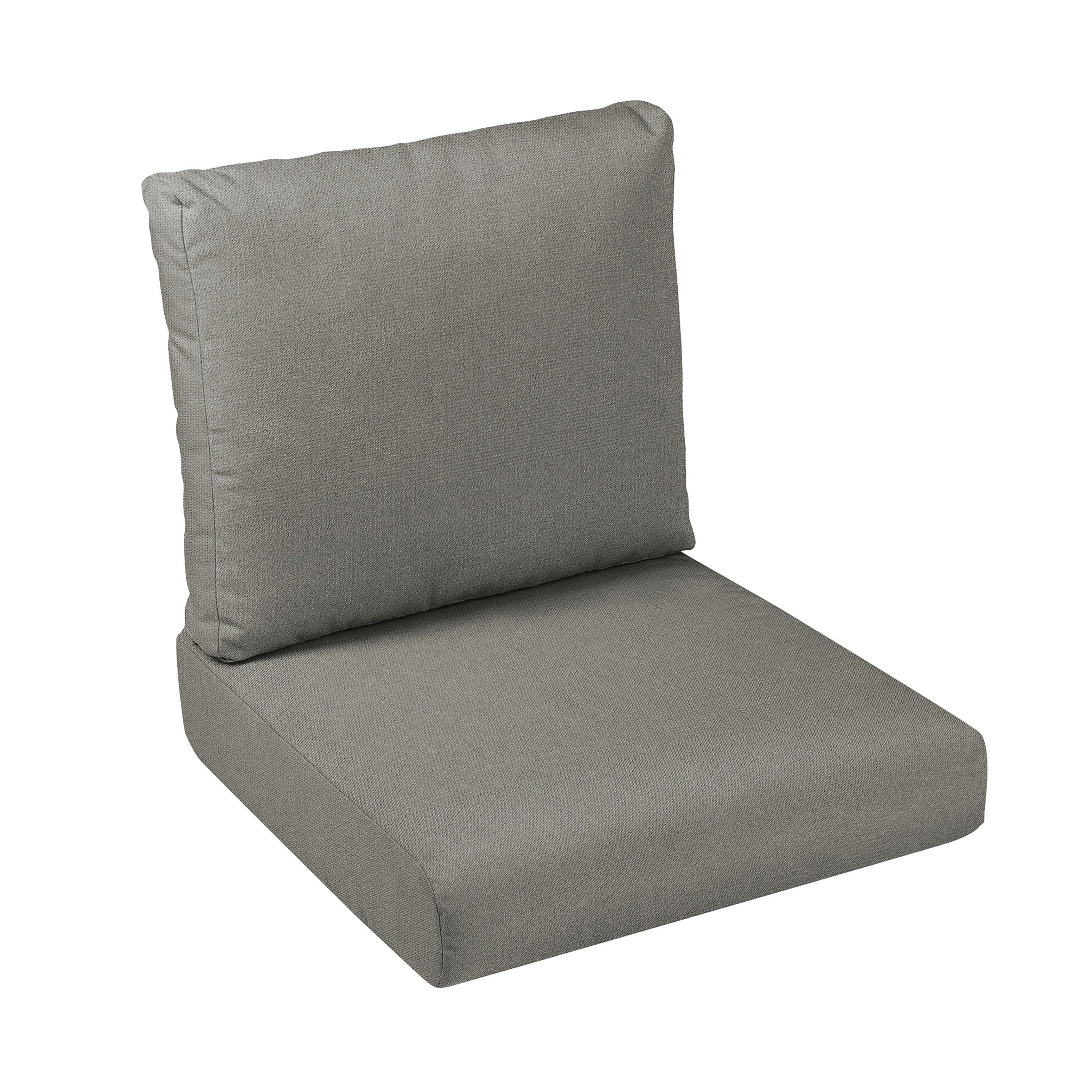 Sunbrella Deep Seating Outdoor Cushion Set - Canvas Charcoal - 30" W x 27" D x 5" H