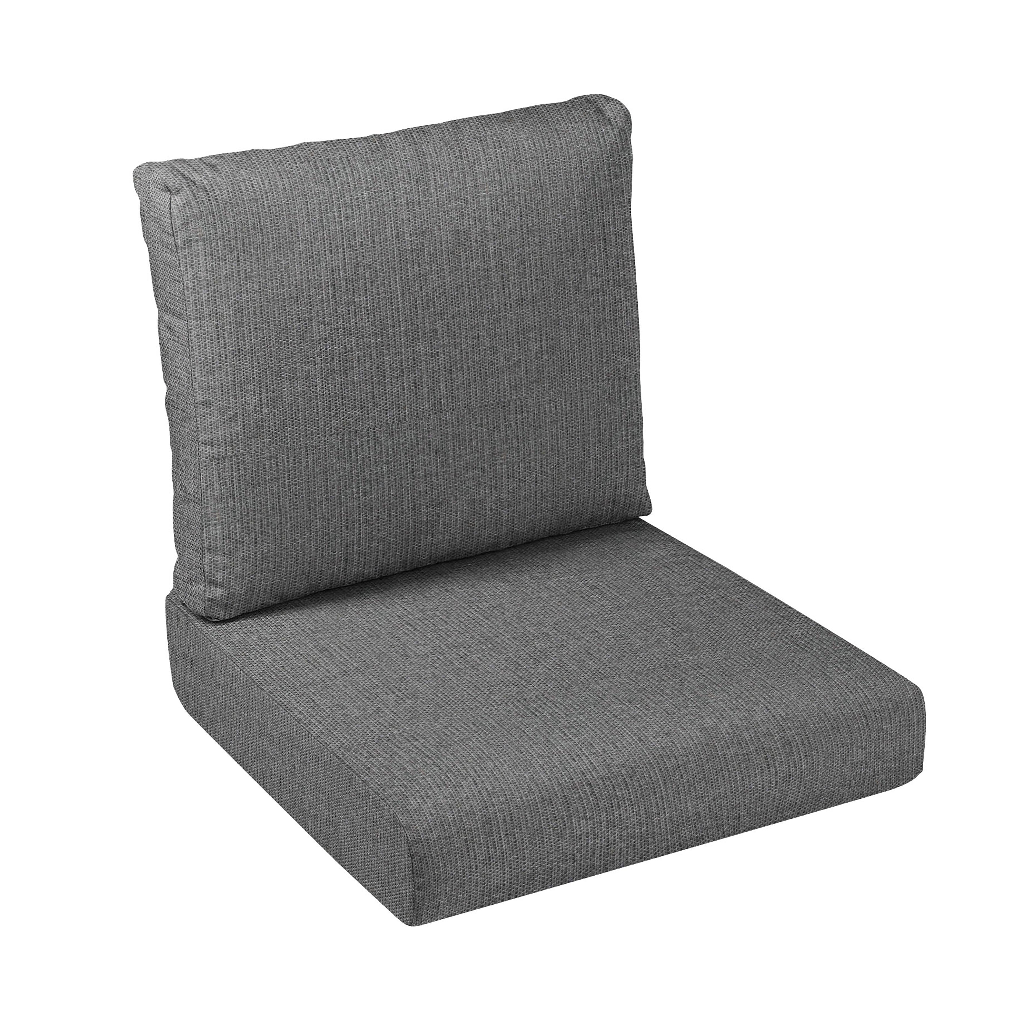 Sunbrella Deep Seating Outdoor Cushion Set - Revive Charcoal