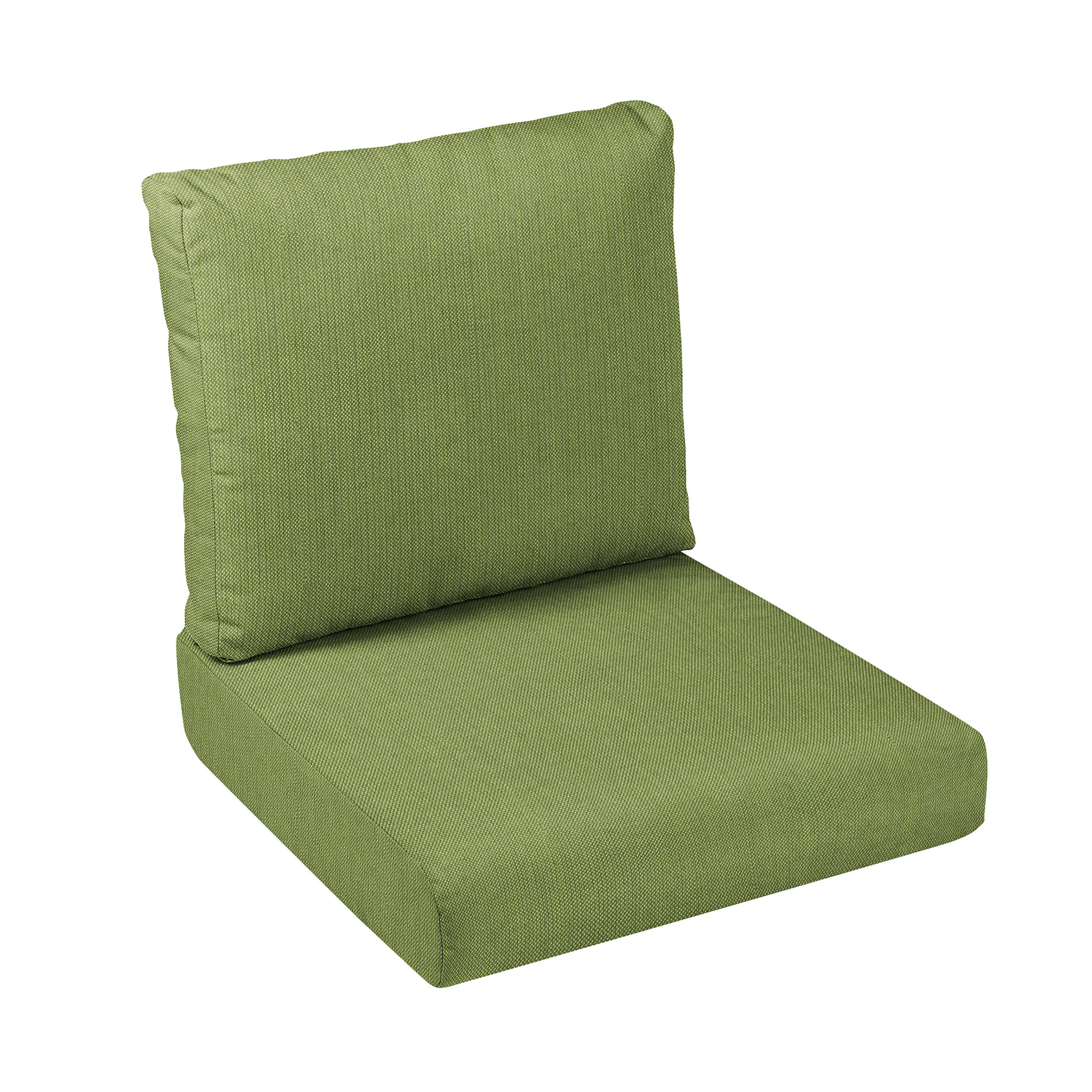 Sunbrella Deep Seating Outdoor Cushion Set - Spectrum Cilantro - 23.5" W x 23" D x 5" H