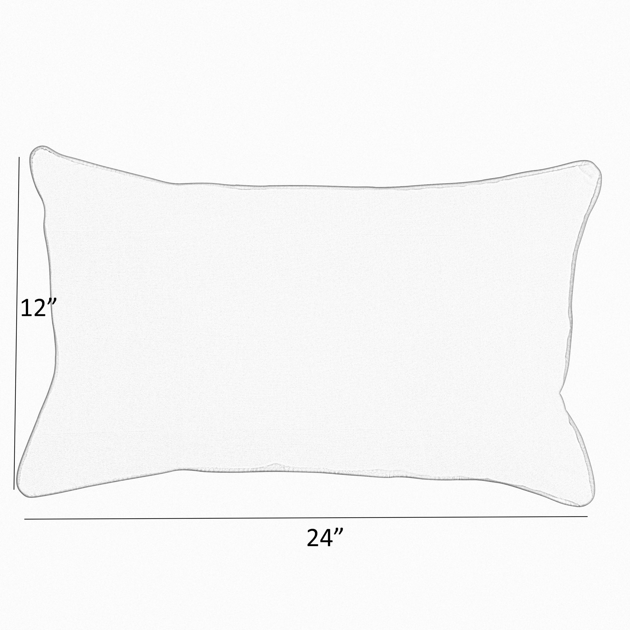 Cast Pumice & Spectrum Denim Corded Lumbar Pillow Set