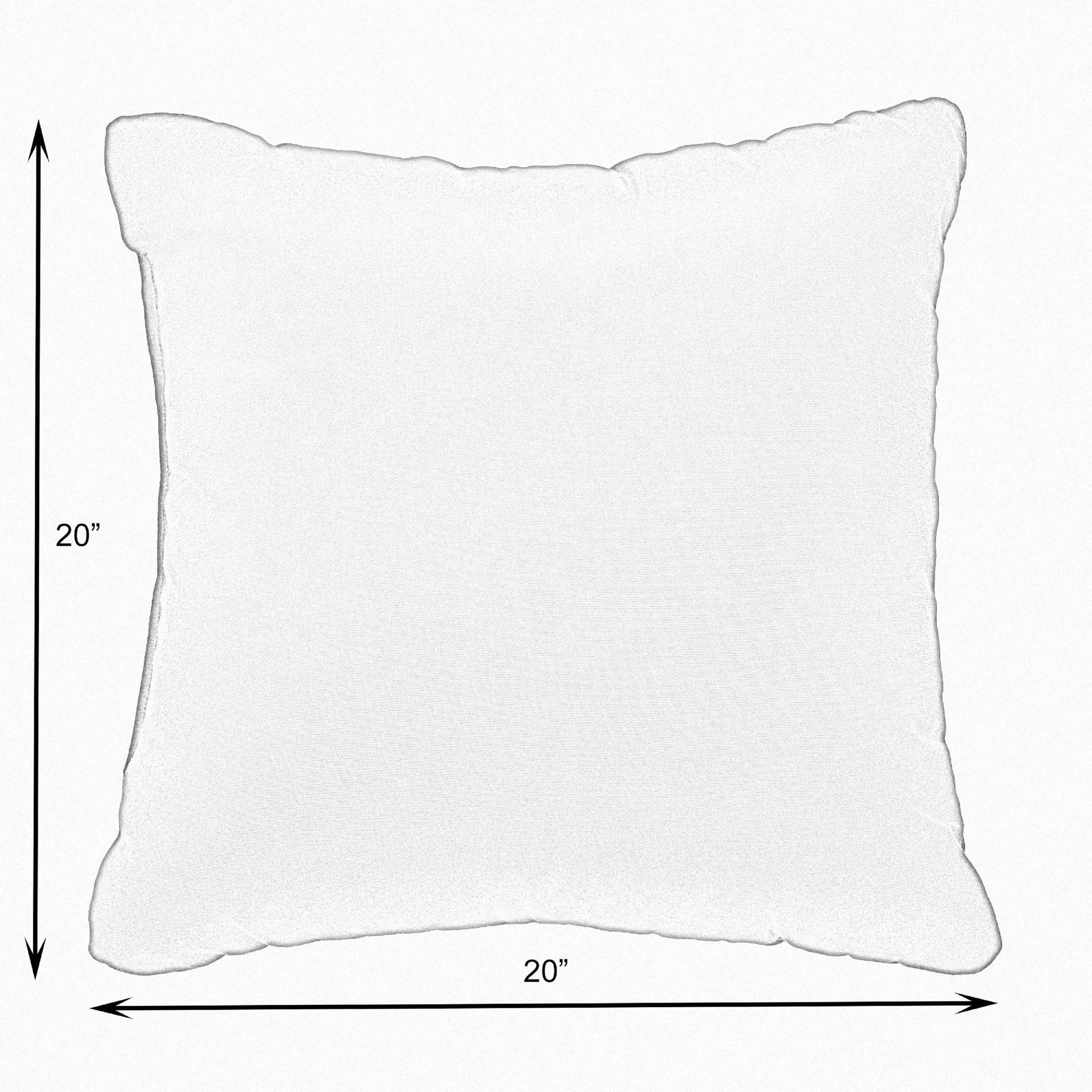 Sunbrella Cabana with Contrast Cording Square Corded Pillow (Set of 2) - Sorra Home