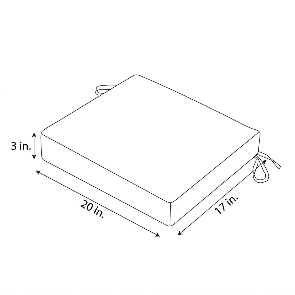 Sunbrella Adirondack Seat Cushion (17")