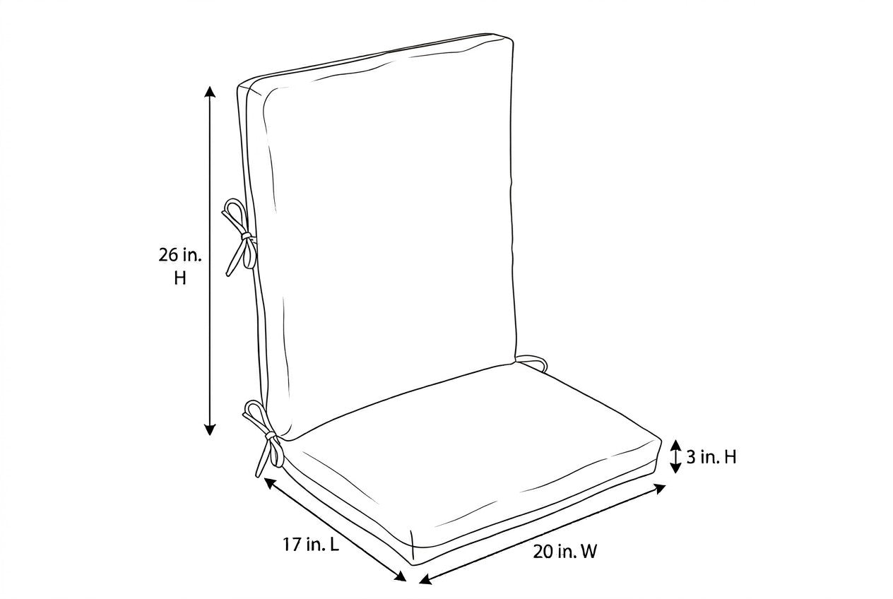 Sunbrella Adirondack Chair Cushion (43")