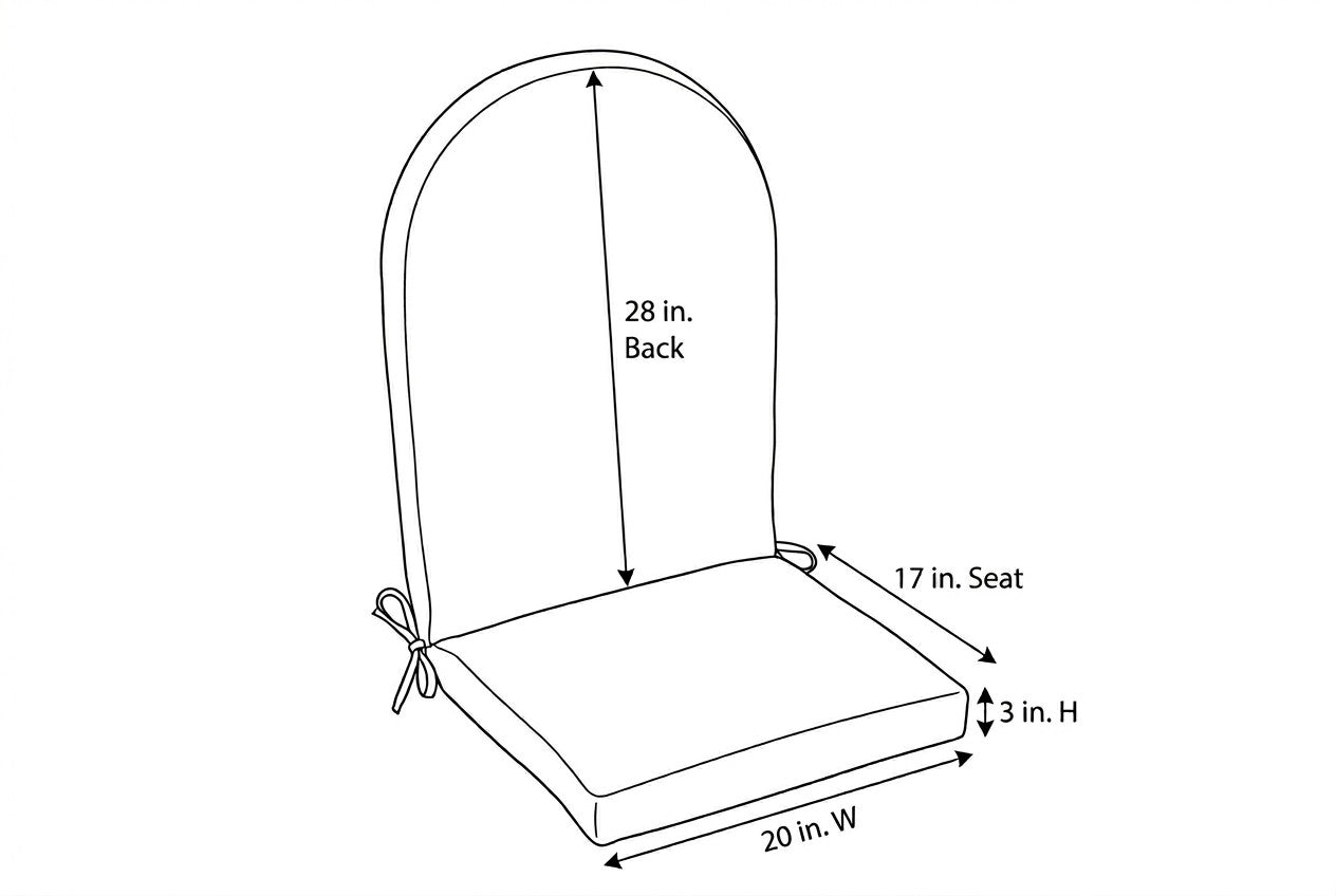 Sunbrella Adirondack Chair Cushion (45")