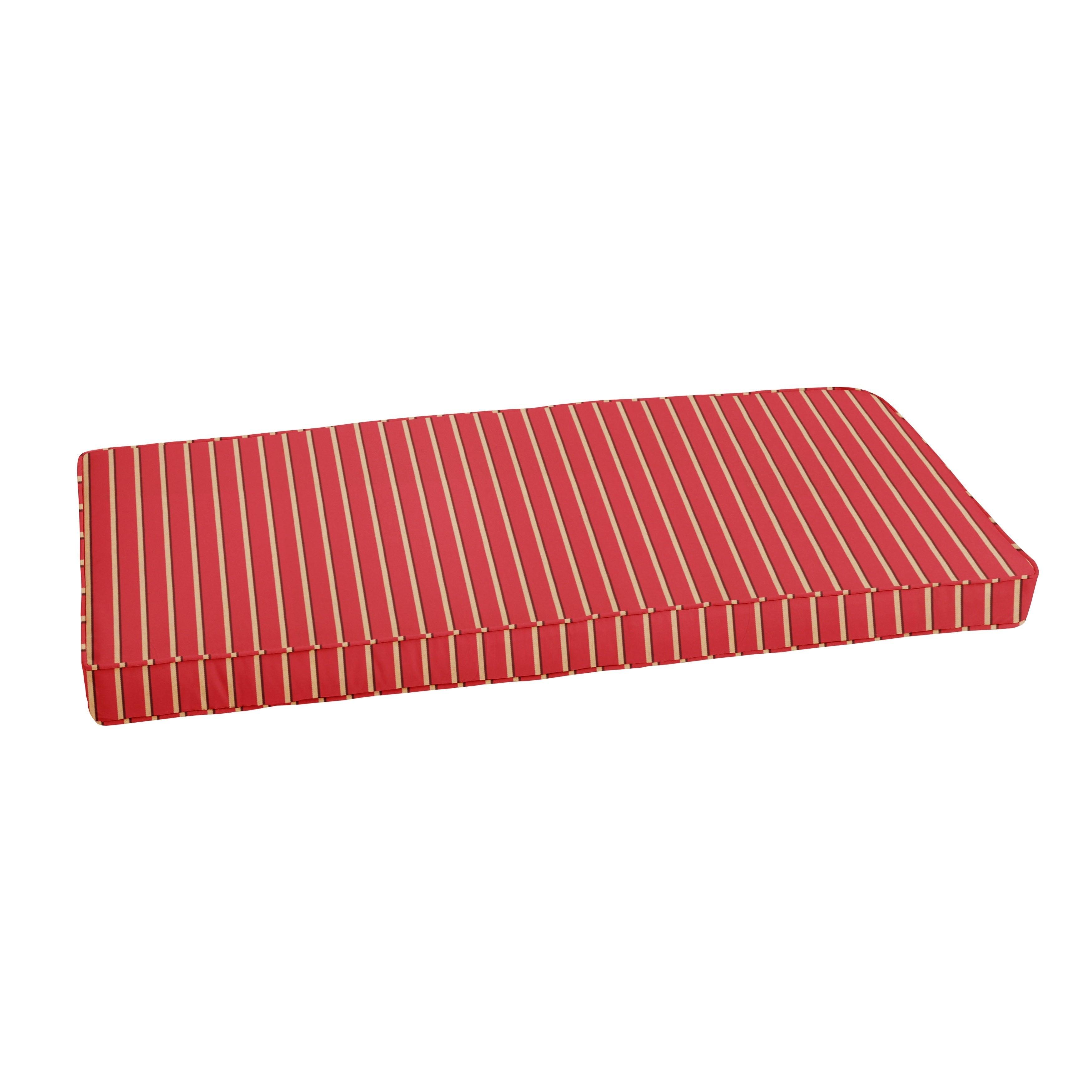 Sunbrella Hardwood Crimson Indoor/Outdoor Bench Cushion - Sorra Home