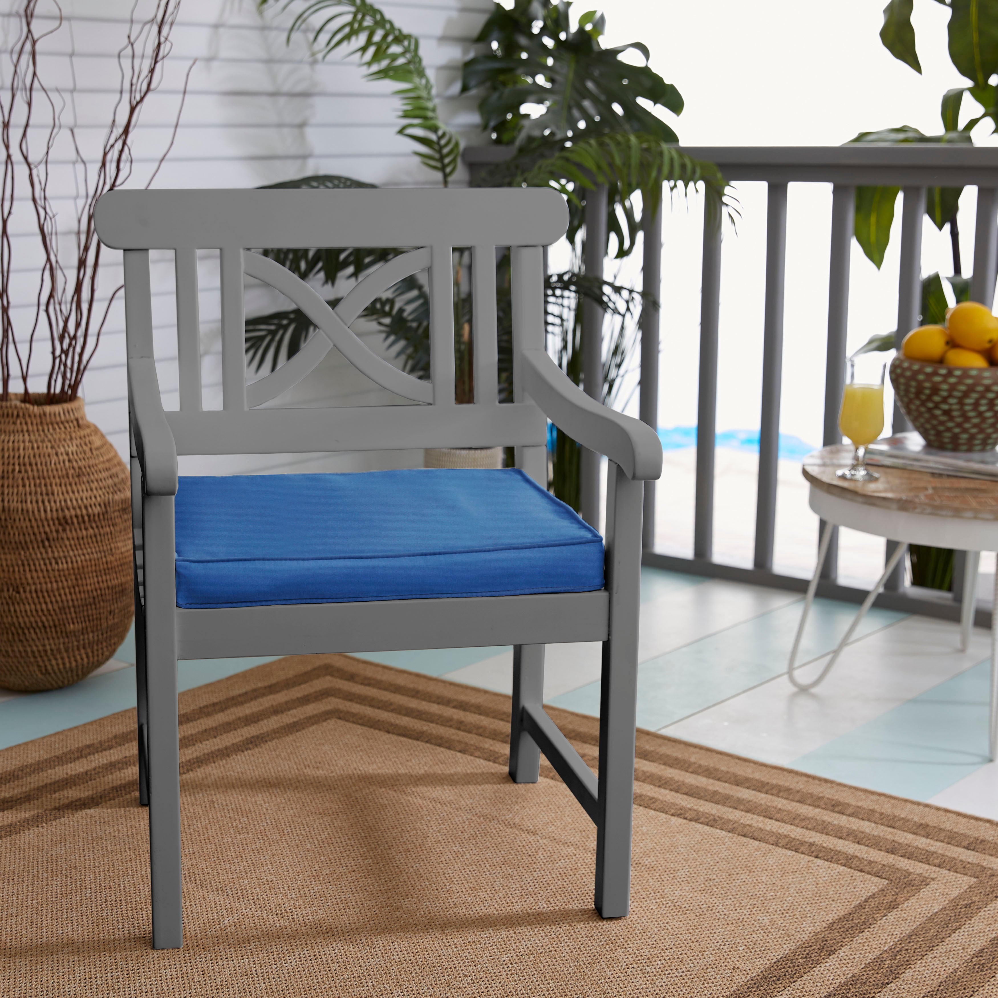 Sunbrella Canvas Corded Chair Cushion