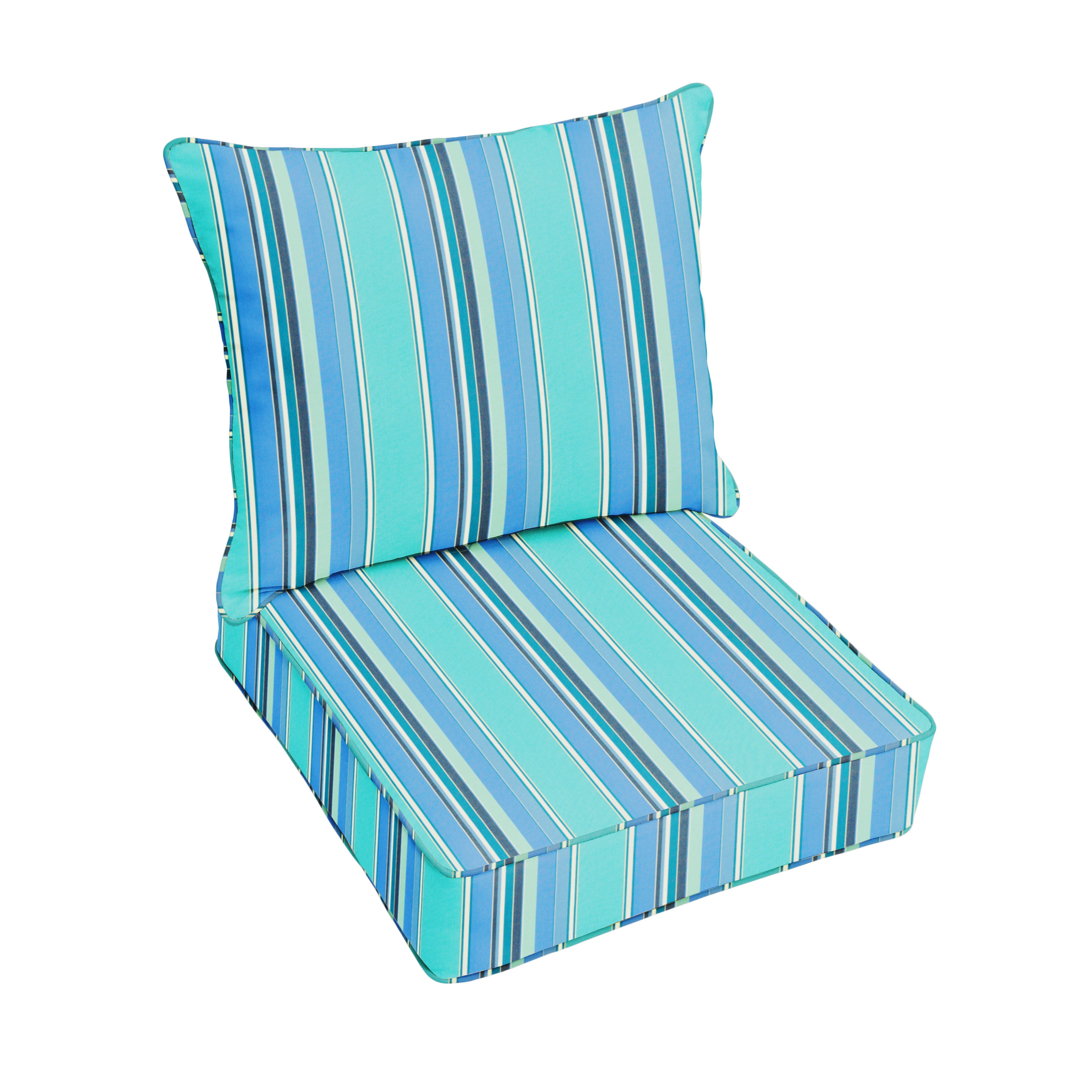 Sunbrella Deep Seating Corded Pillow and Cushion Set