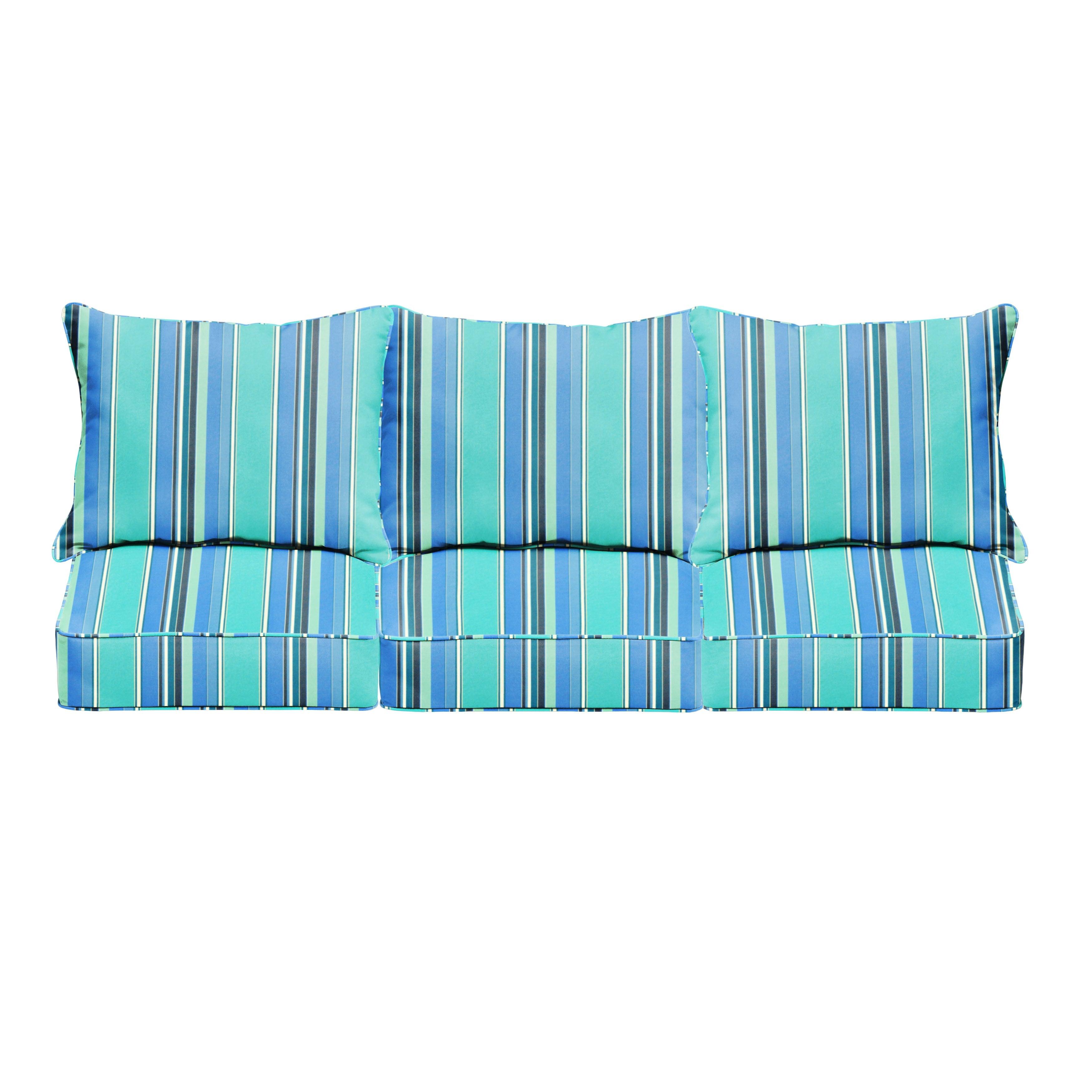 Sunbrella Dolce Deep Seating Sofa Pillow & Cushion Set - Sorra Home