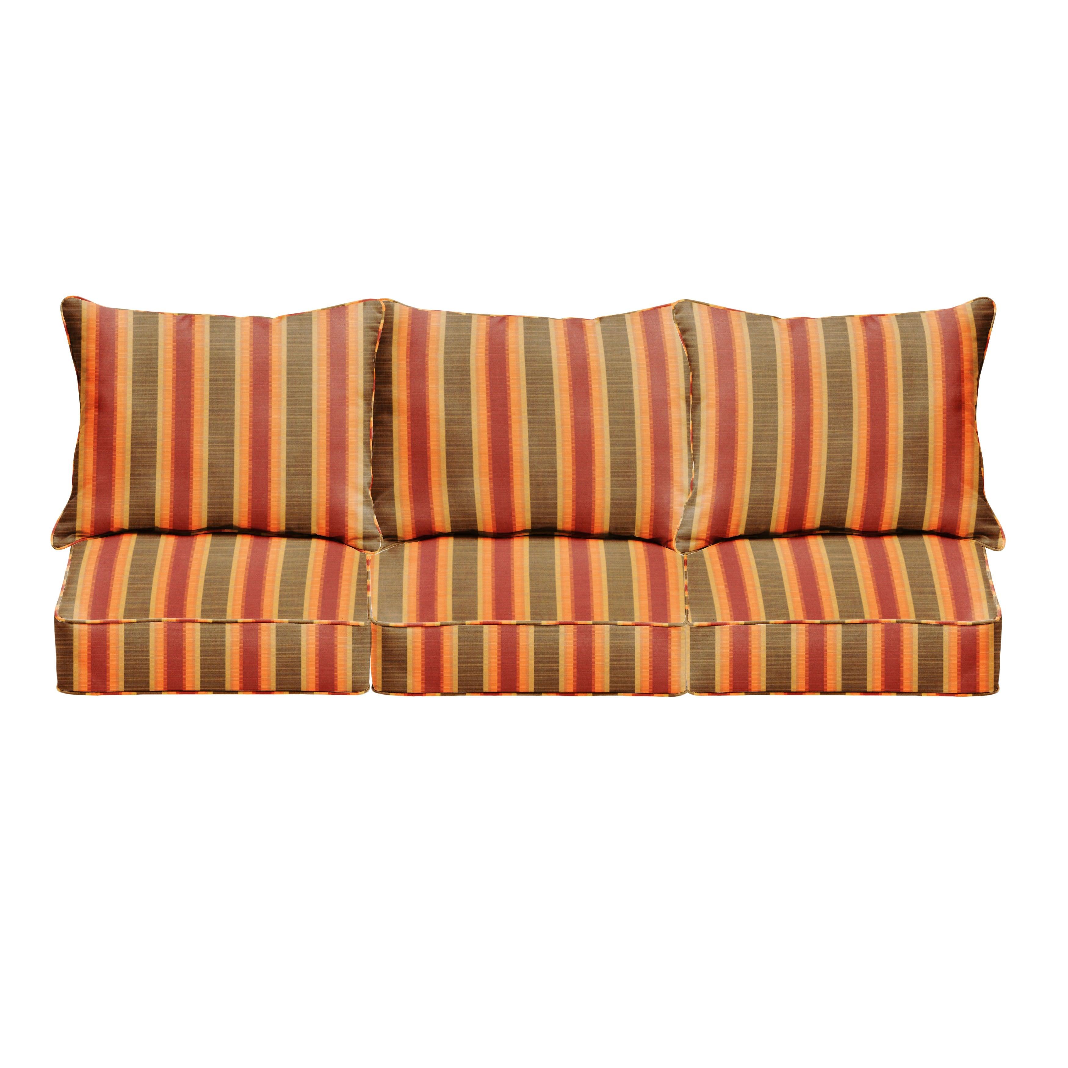 Sunbrella Dimone Deep Seating Sofa Pillow & Cushion Set - Sorra Home